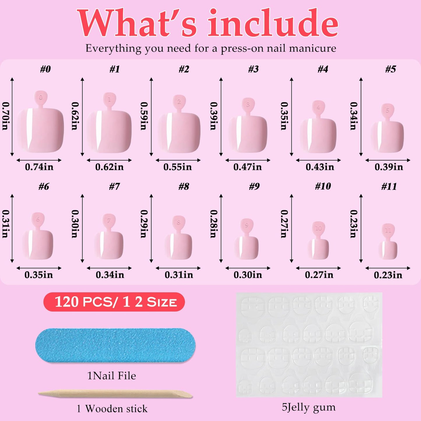 Lifextol 120PC Pink Press on Toenails for Women Fake Toe nail Press ons Acrylic Toe Press on Nails Set, Pink Press on Toe Nails Press on Fake Toenails Press ons Acrylic Toe Nail Tips Kit & Glue Tab-Q
