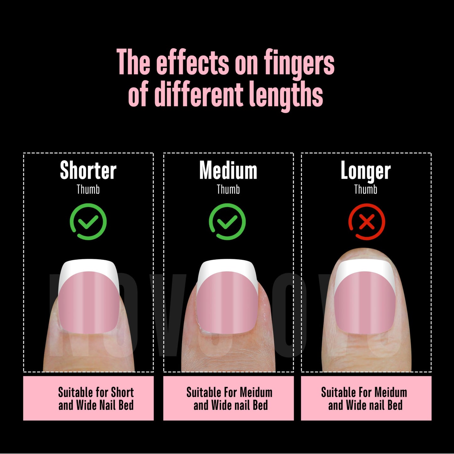 NOVO OVO Short Square Round White French Tip Nail Tips Press on BERRY PINK, Extra Thick Full Cover False Fake Nails, Need Builder Gel Top Coat & Glue, for Salon DIY Acrylic Extension x15 Sizes 240 pcs