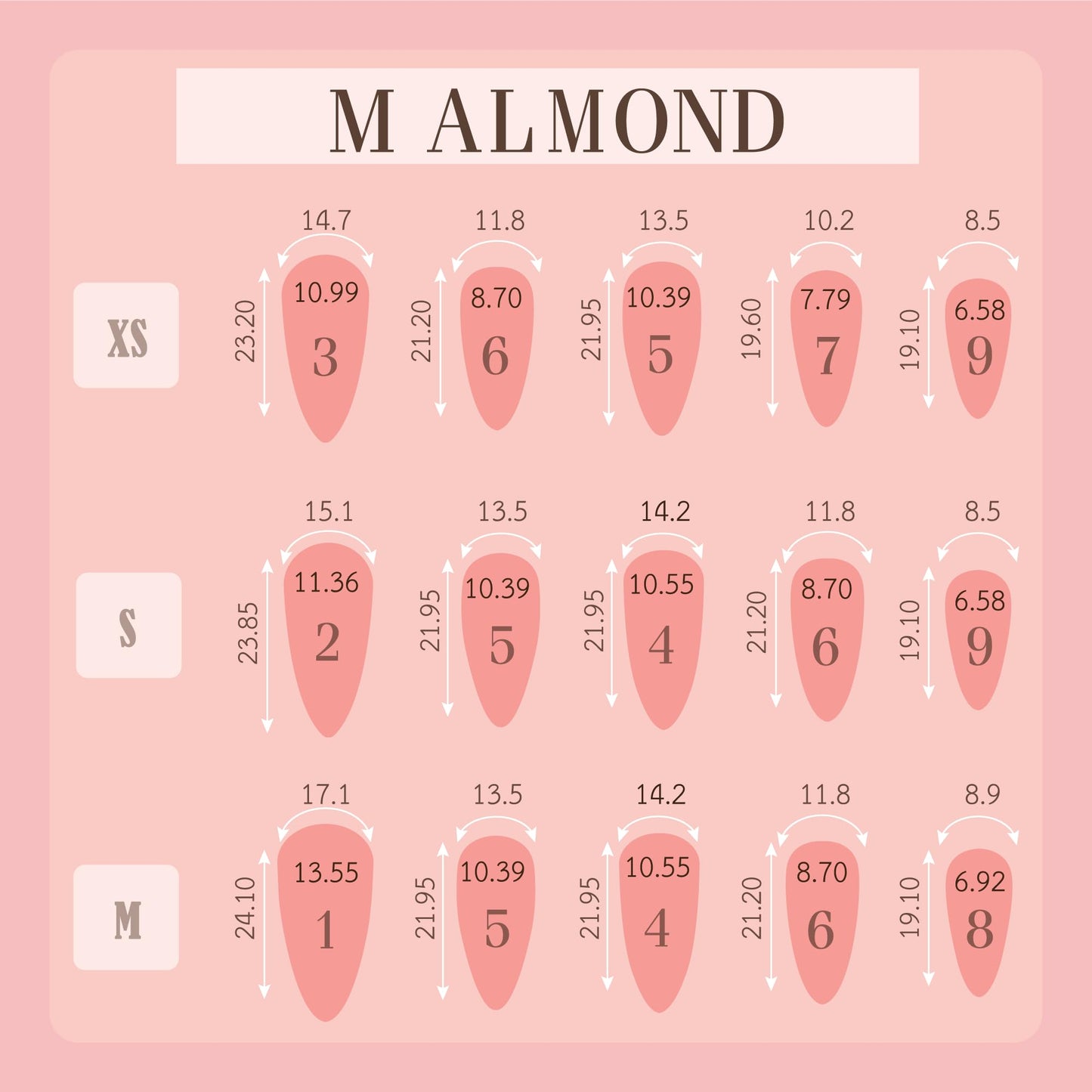 Azilaz Press On Nails, Handmade Medium Almond Shaped, Lolita Sweety,Pink and Purple Glitter with Rhinestones, Lolita Y2K Style, 10-Piece Set(Medium)