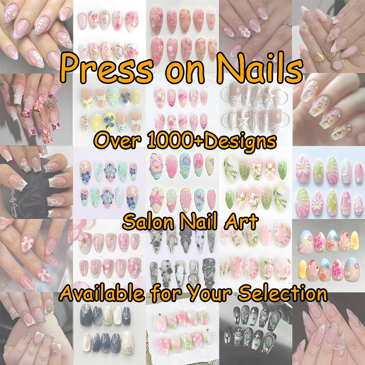 30Pcs Pink Handmade Press on Nails Medium Almond Fake Nails Gold Shell Starfish Gems Design Summer Glue on Nails 3D Flower False Nails Pink French Tip Acrylic Nails Spring Stick on Nails for Women