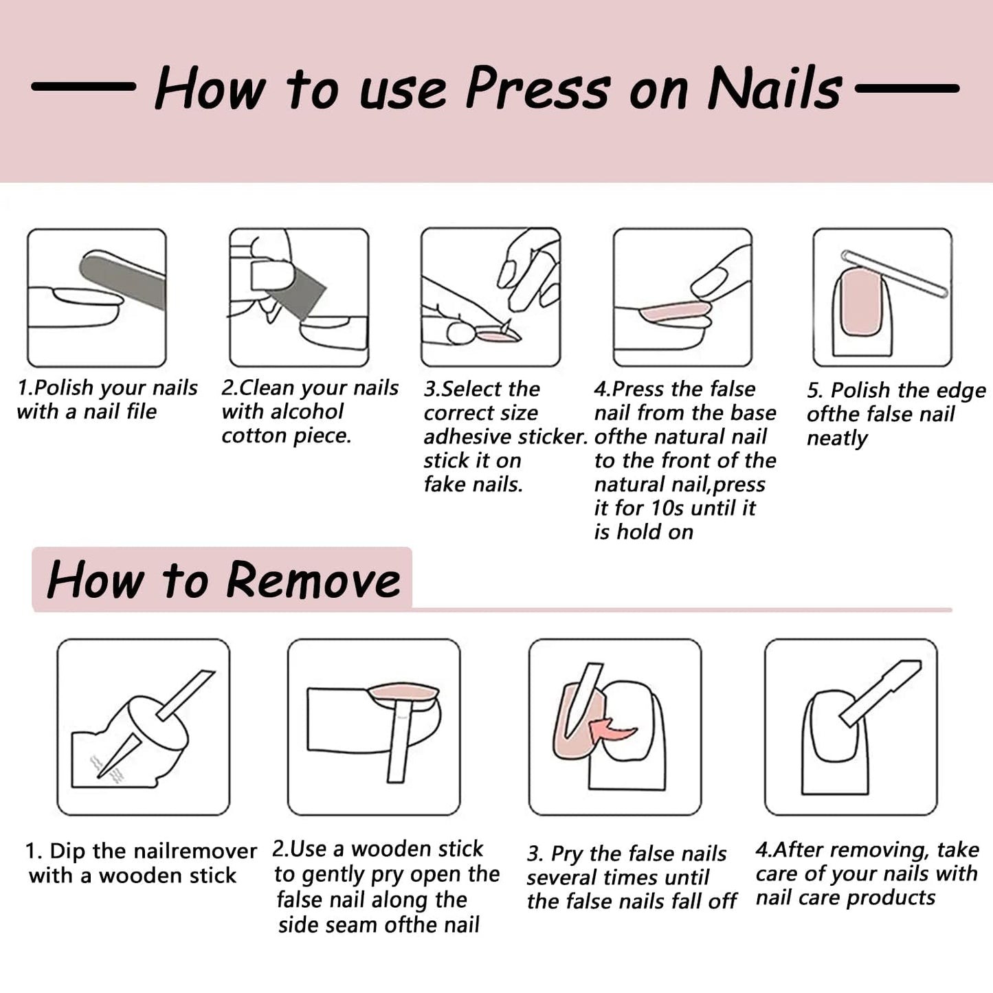 French Tip Press on Nails Summer Fake Nails Spring Medium Square False Nails with Shell Conch Starfish Bubbles Design Sea Beach Artificial Nails Full Cover Glossy Stick on Nails for Women Manicure