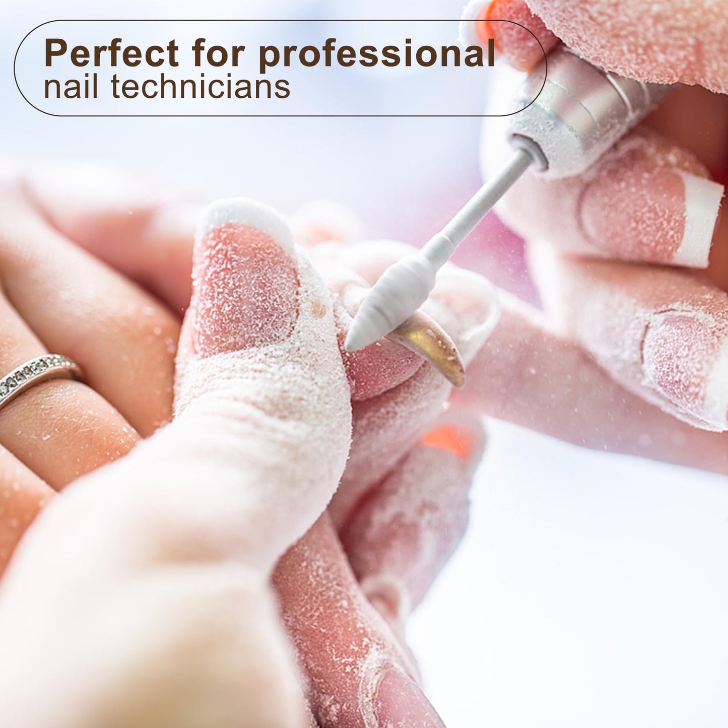 Professionl Nail Drill,80w Brushless Pro Electric Nail Drill 35000rpm HoMove Cordless Nail Efile, High Torque, Quiet & Vibration-Free Electric Nail File for Nail Technicians,Home DIY