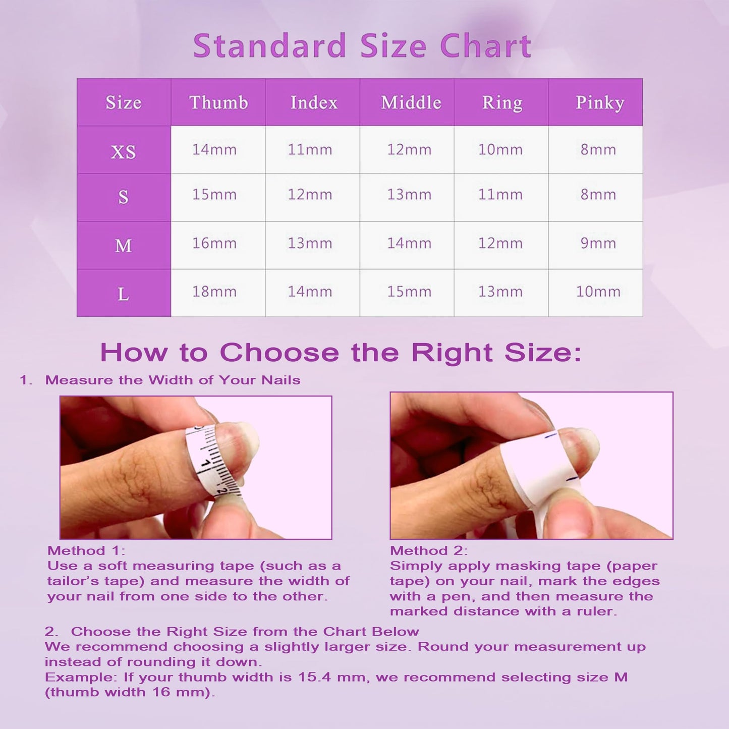 Handmade Press-On Nails Short Almond Nails Reusable Hand-Painted Nails Including Tool Kit 10 Piece (SHN037-S, S)