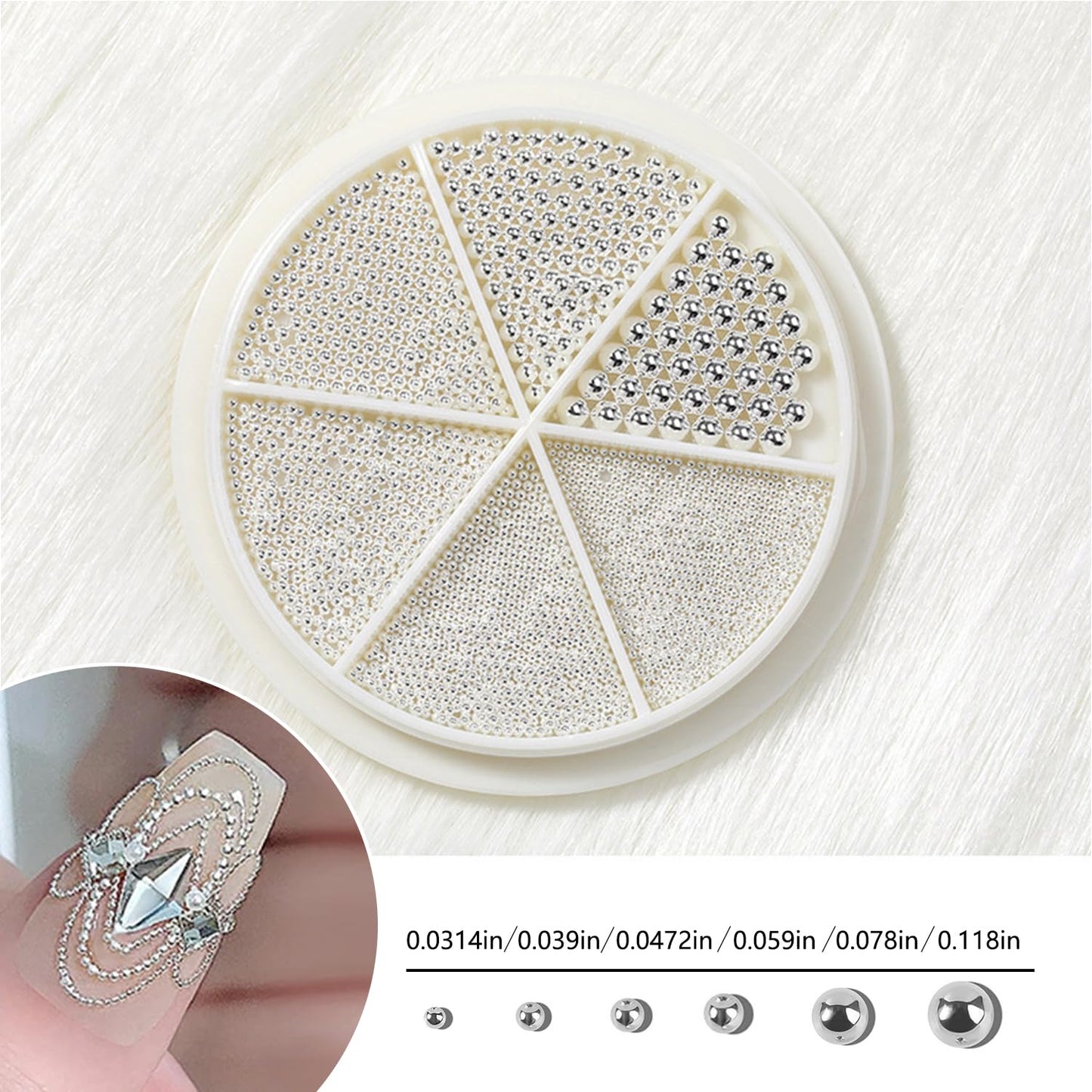 SILPECWEE 4 Boxes Nail Art Rivets Star Moon Beads Nail Art Studs Gold Silver Nail Art Charms Metal Caviar Bead for Nails Jewelry 3D Nail Charms for Crafts Supplies Nail Decorations