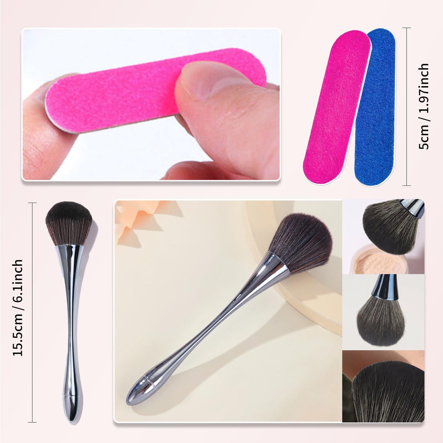 Moskany Professional Electric Nail Drill Kit Pink Portable Rechargeable Cordless Nail File Machine 35000 RPM with 7PCS Bits for Acrylic Gel Powder Nails Polish Pedicure Toenail Tool Salon Set