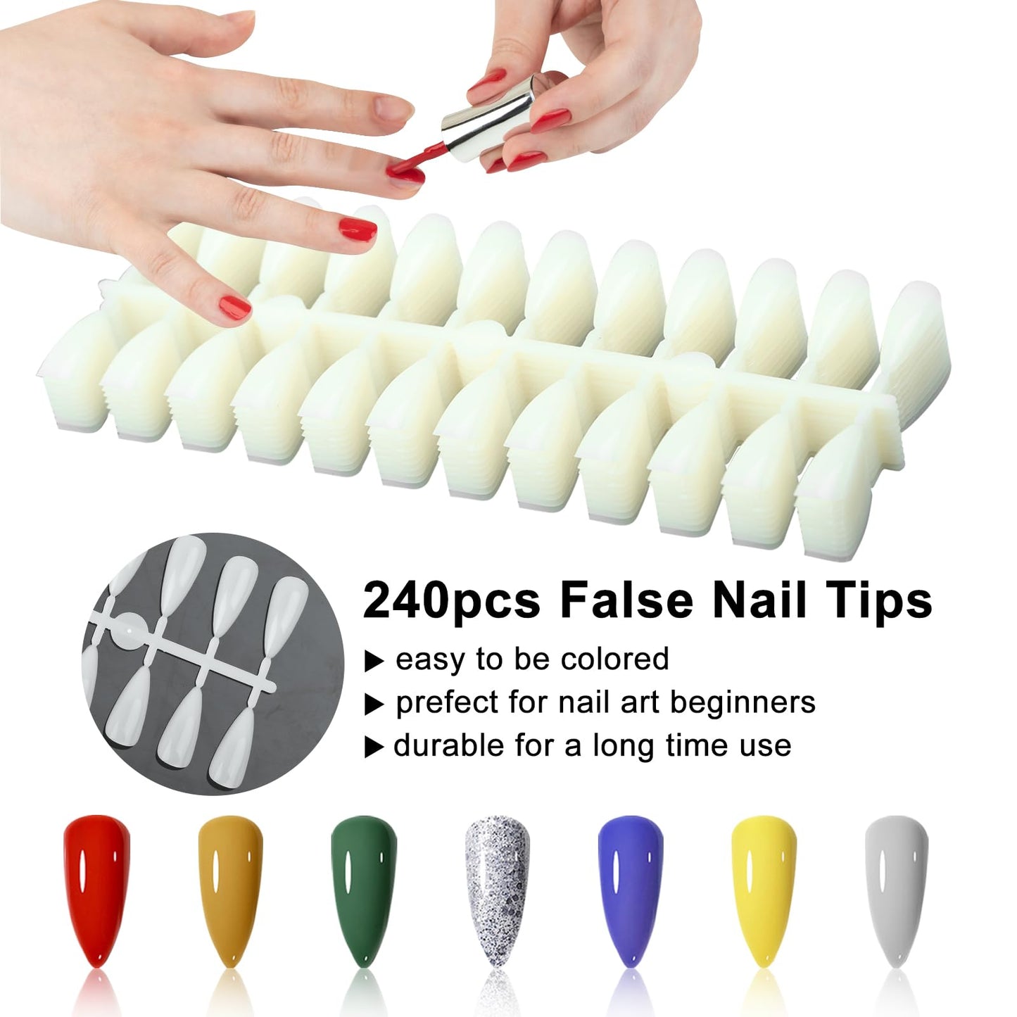 C12rtive 216 Nail Colors Book,Professional Nail Polish Chart Book with 240 Practice Tips & 1-300 Number Labels, Pre-Numbered Slots,Perfect for Salons and Home Use(Marble)