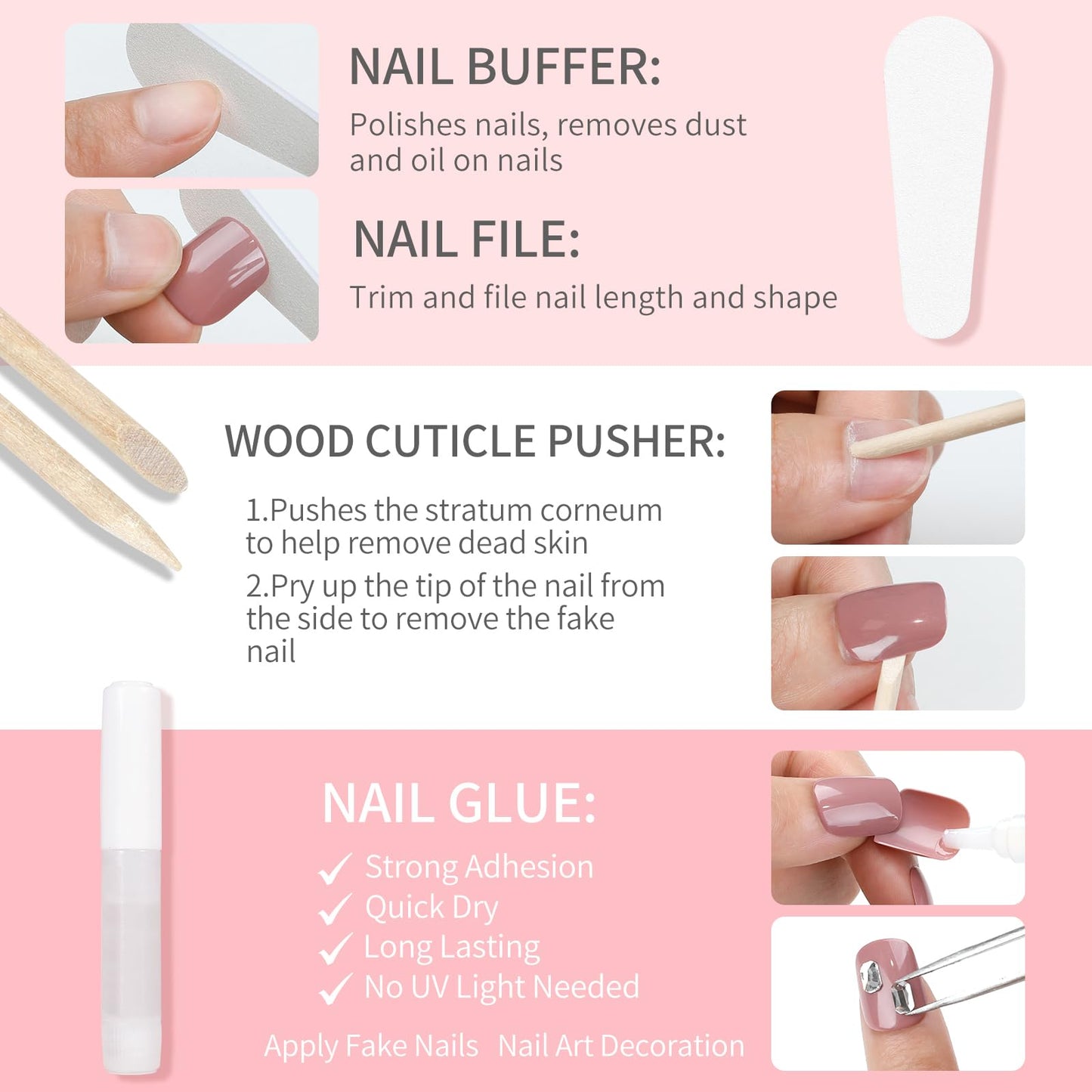 Dark Purple Cat Eyes Press On Nails,12 Sizes - 24 Pcs Soft Gel Purple Short Squoval Fake Nails Kit with Nail Glue, Natural Reusable Stick On False Nails for Women and Girls SK1060