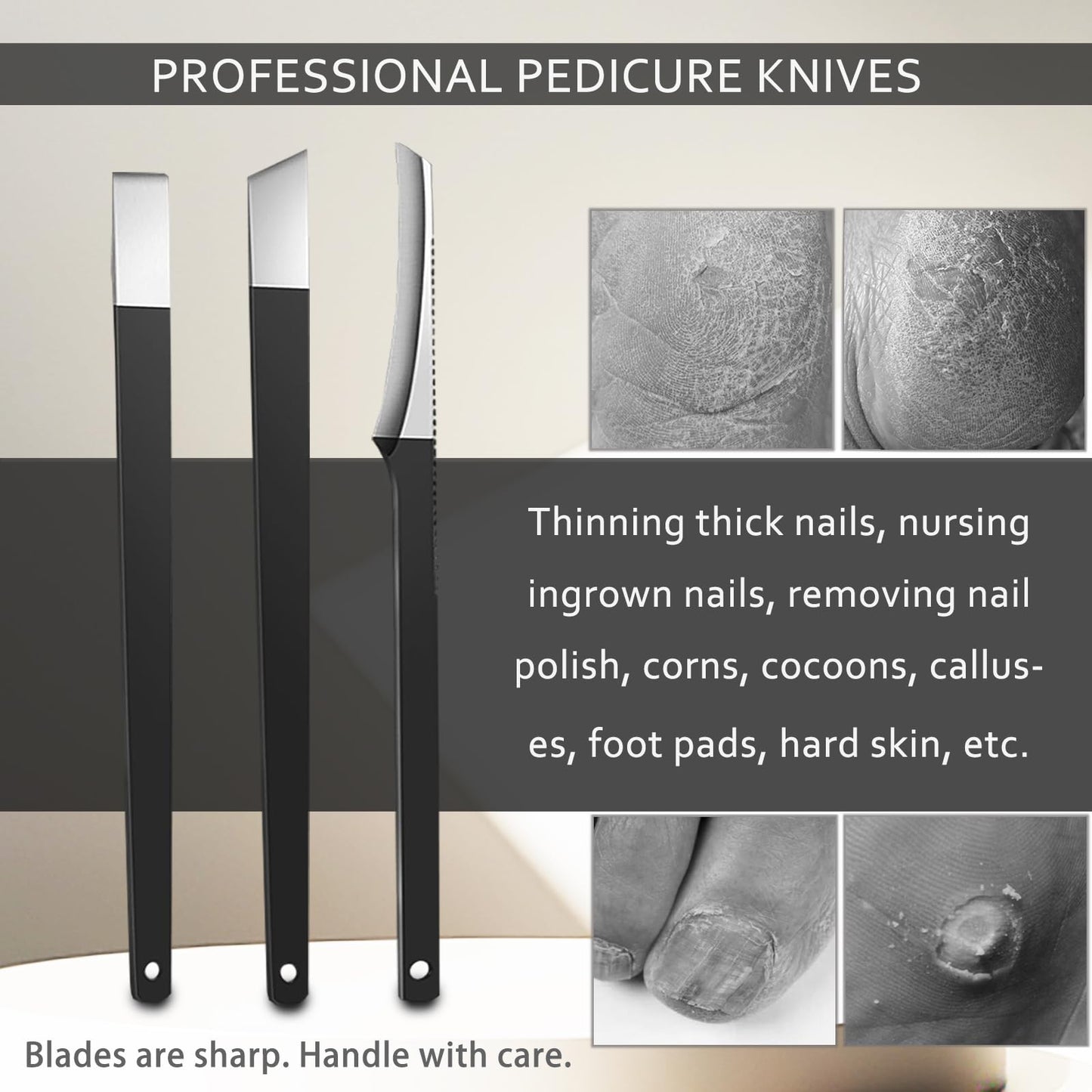 Ingrown Toenail Clipper for Men Women Nail Clipper for Senior Thick Toenail Clippers for Ingrown Nails Removal Set Nail Cutter Pedicure Knife Toe Nails Clipper Kit
