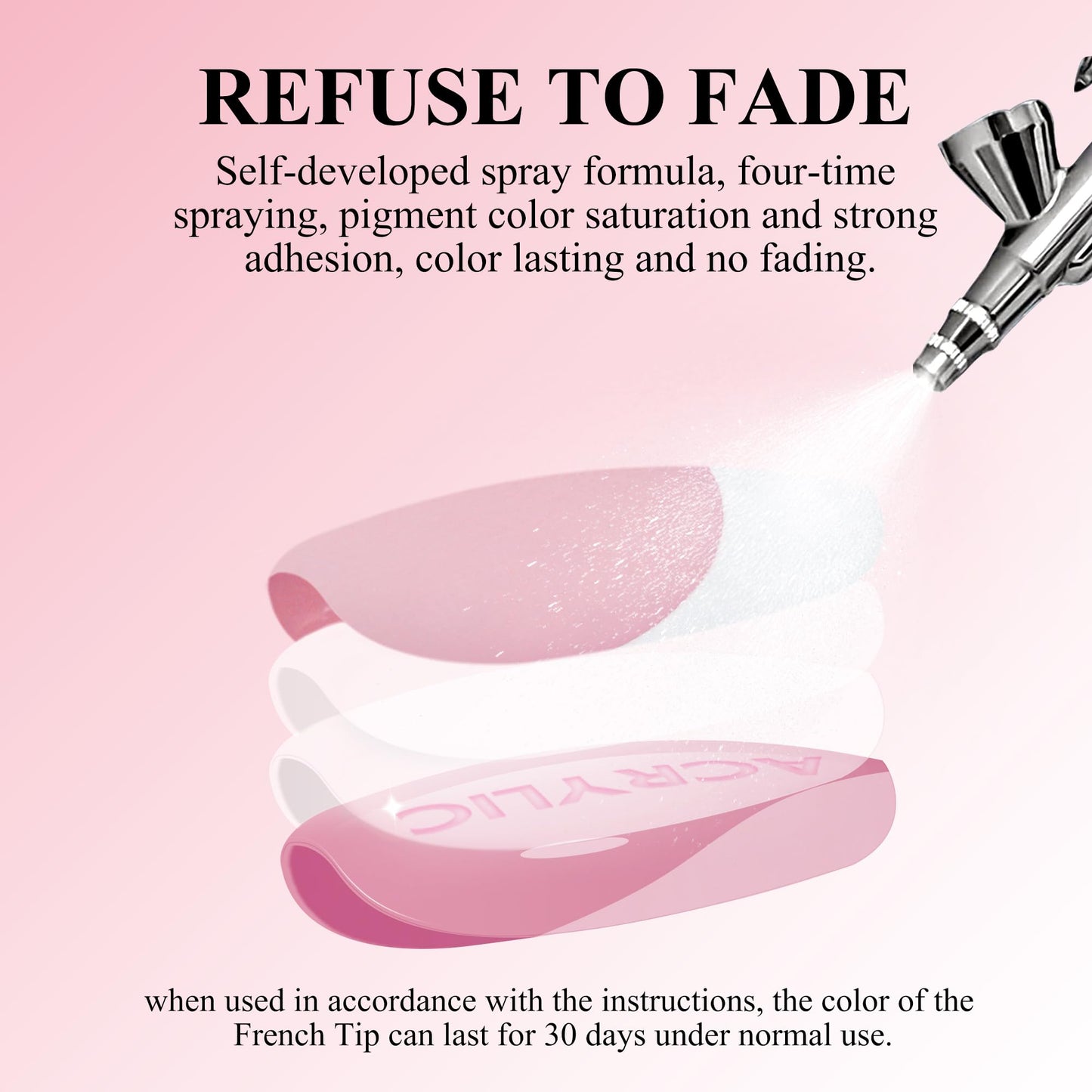 French Gel Nail Tips - Jofay Fashion French Tip Press on Nails 10-Piece Set 320Pcs, 3 in 1 Nude long Square Nail Tips, No Need to File Acrylic Fake Nails for Nail Art DIY & Nail Extension, 16 Sizes