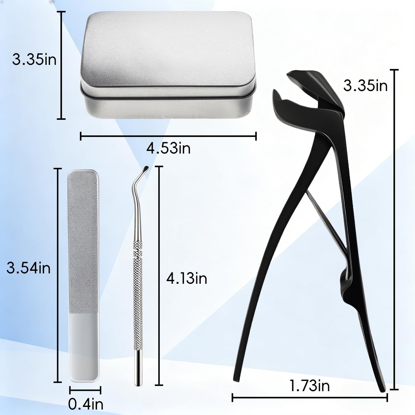 Seektik Angled Head Toe Nail Clippers for Seniors for Thick Nails, Ultra Wide Jaw Opening Nail Clippers Set, Premium Finger Nails Clipper Set of 3-Piece with Catcher, for Men Women