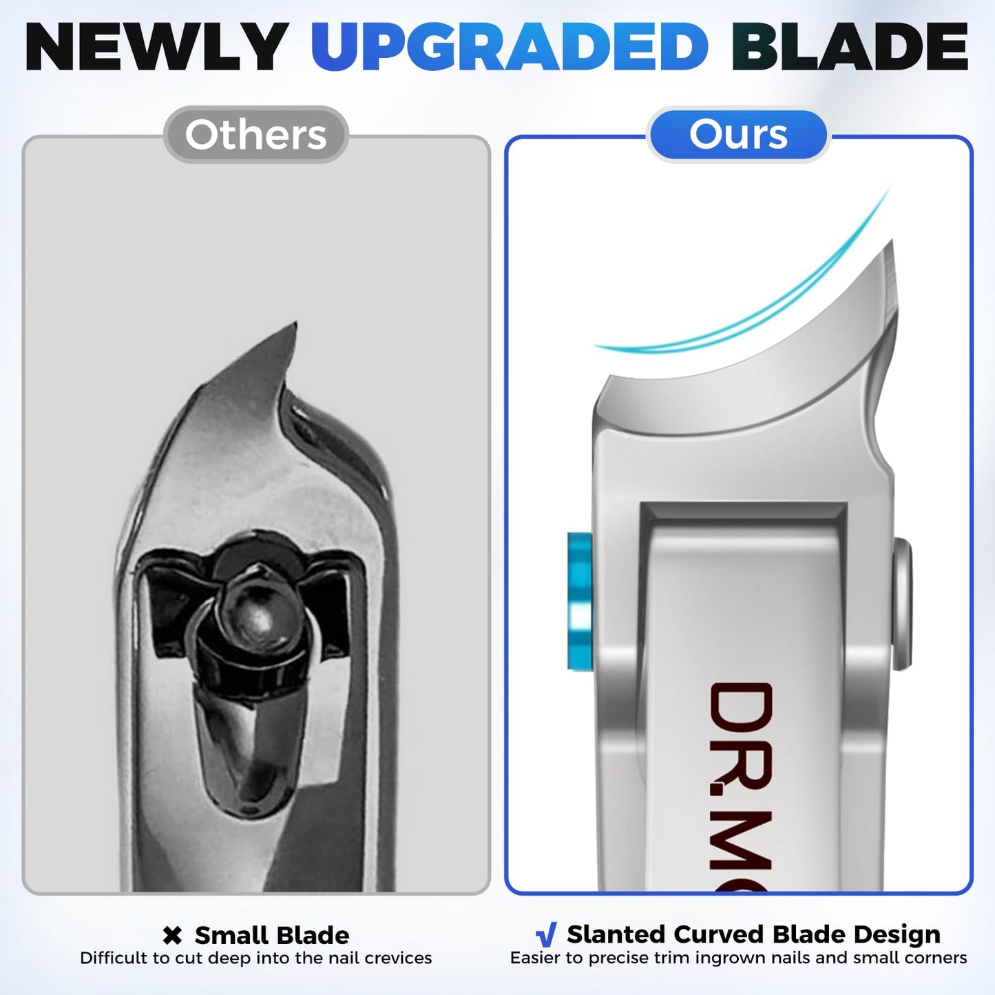 Toenail Clippers for Thick Toenails for Seniors, 2026 New Heavy Duty Nail Clippers for Men Thick Ingrown Nails with Wide Jaw Opening, Upgrade Slanted Curved Large Fingernail Ingrown Toenail Clippers