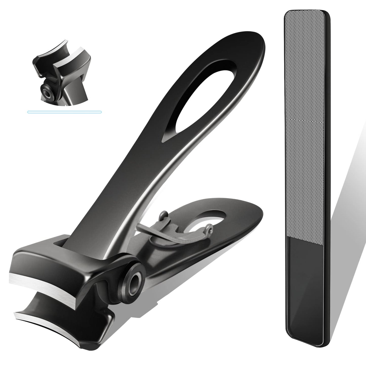 Werlla Toenail Clippers for Thick Toenails, Long Handle Wide Jaw Opening Nail Clippers for Adult, Men, Seniors, Extra Large Heavy Duty Toenail Clippers for Fingernail & Ingrown Toenail (2 Piece Set)