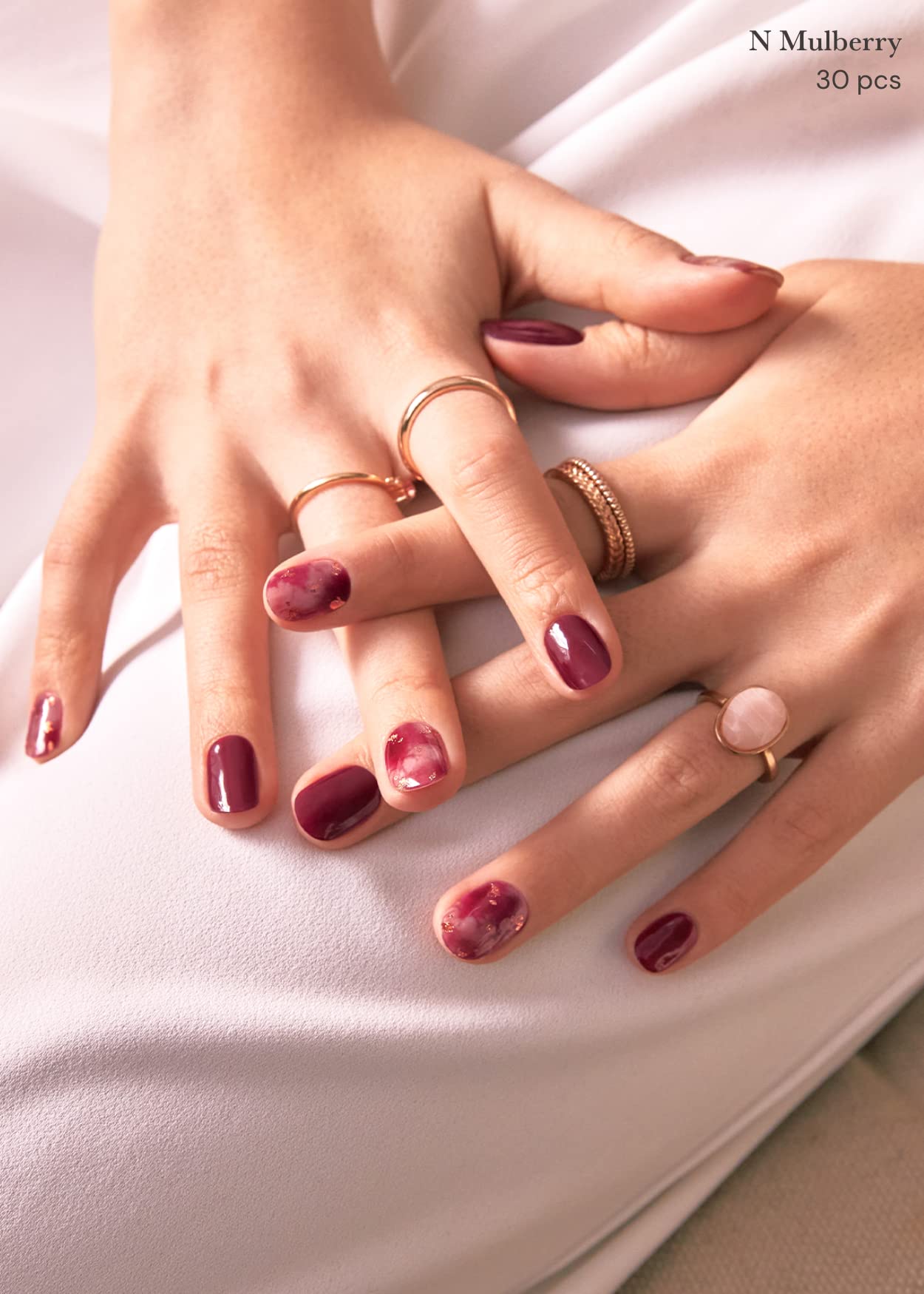 ohora Semi Cured Gel Nail Set of 2 (N Mulberry & N Royal Navy) - Professional Salon-Quality Nail Care - Easy to Use, Comfortable Curing, and Easy to Remove