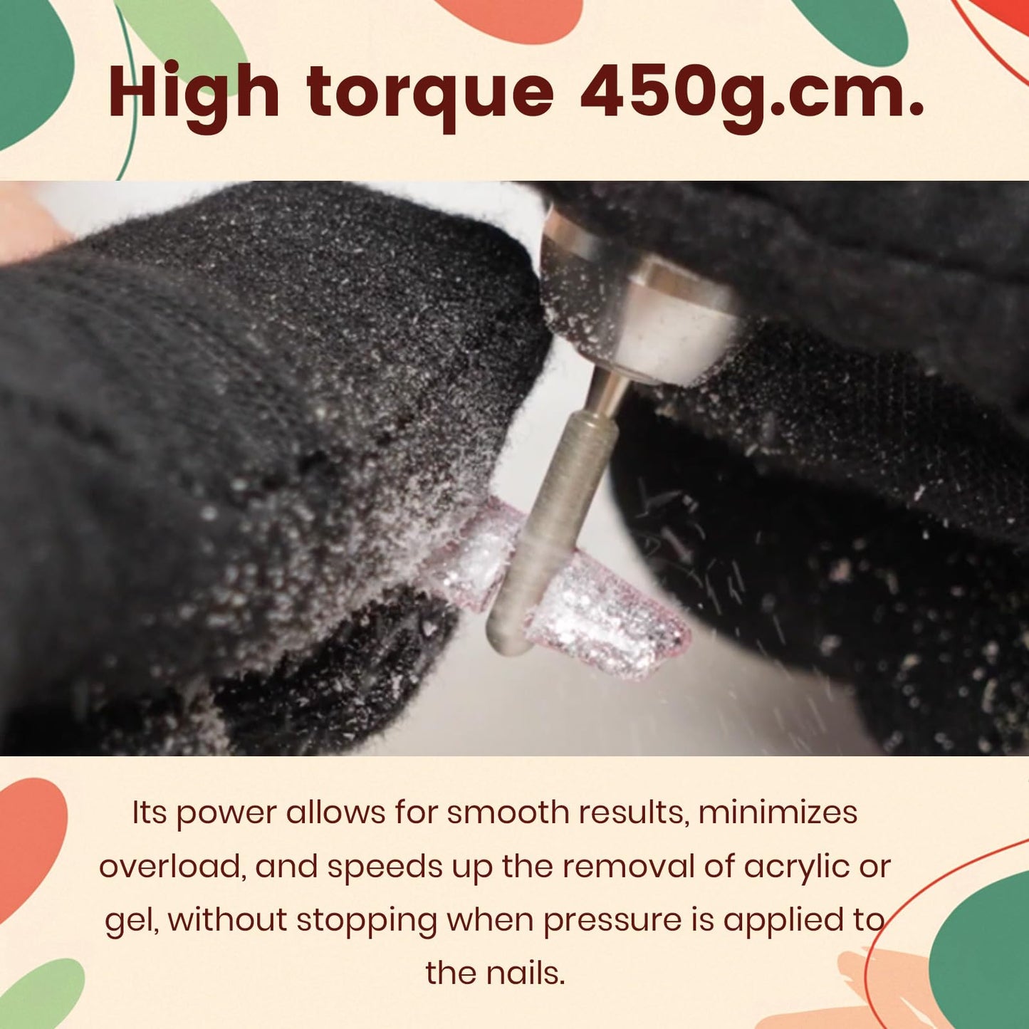 Delanie Professional Nail Drill High Torque 35000 RPM Rechargeable Portable Electric Nail File Filer for Acrylic Gel with Cuticle Bits, Salon Manicure Tool, Matisse White