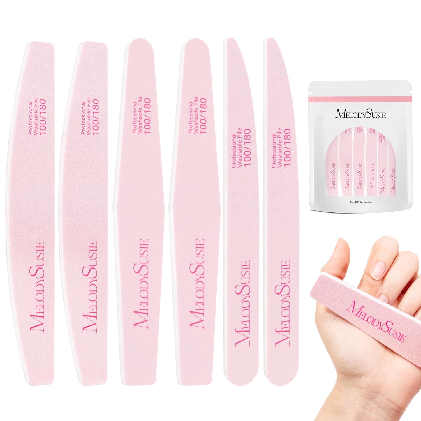 MelodySusie Pen-Shaped Portable Nail Drill with AC Adapter with Nail File Kit