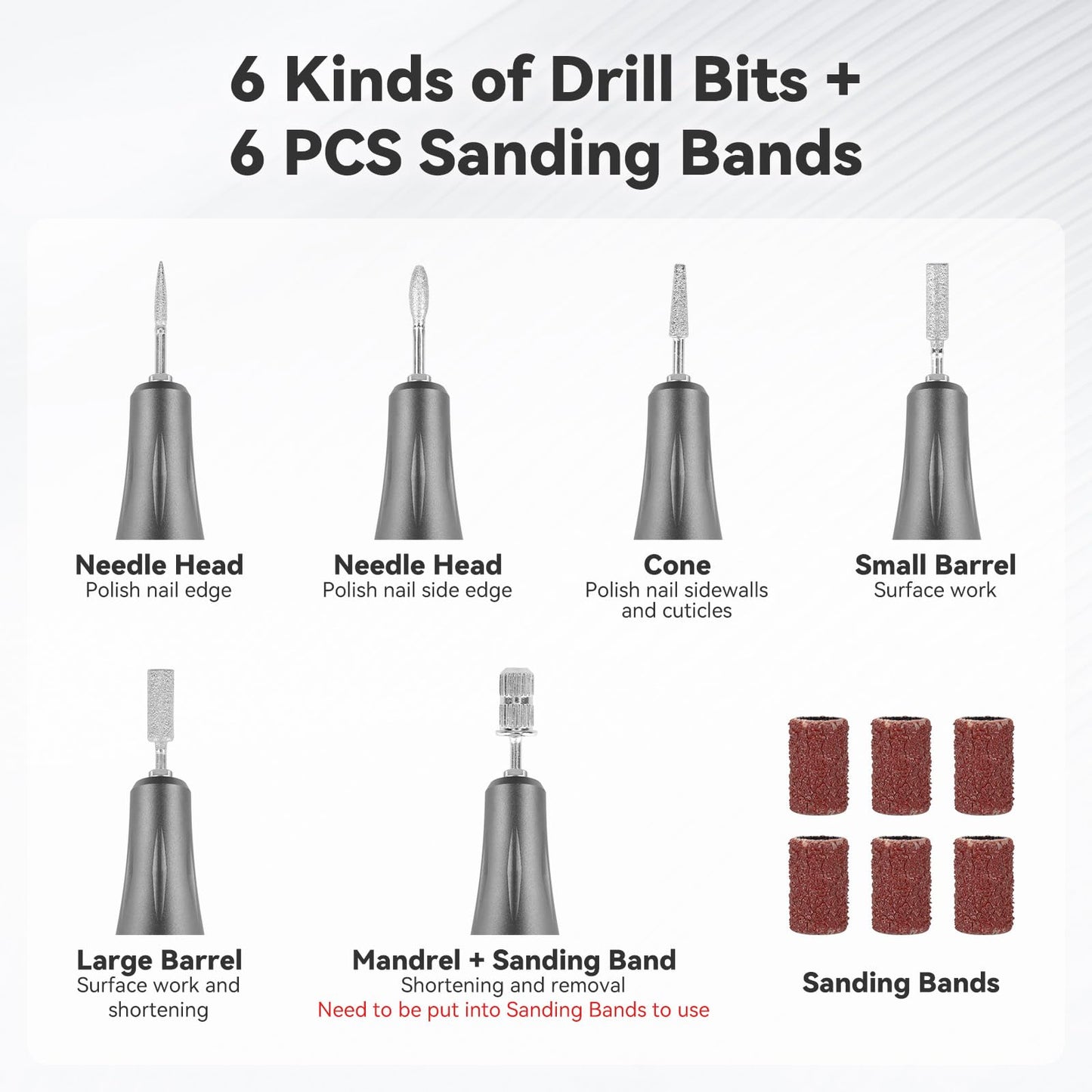 SG705 Mobile Drill Professional Acrylic Nail Tools Set - Complete Kit for Nail Art, Sculpting, and DIY Manicure High-Quality Nail Brushes, Files, Tips, and Accessories - Ideal for Salon or Home Use
