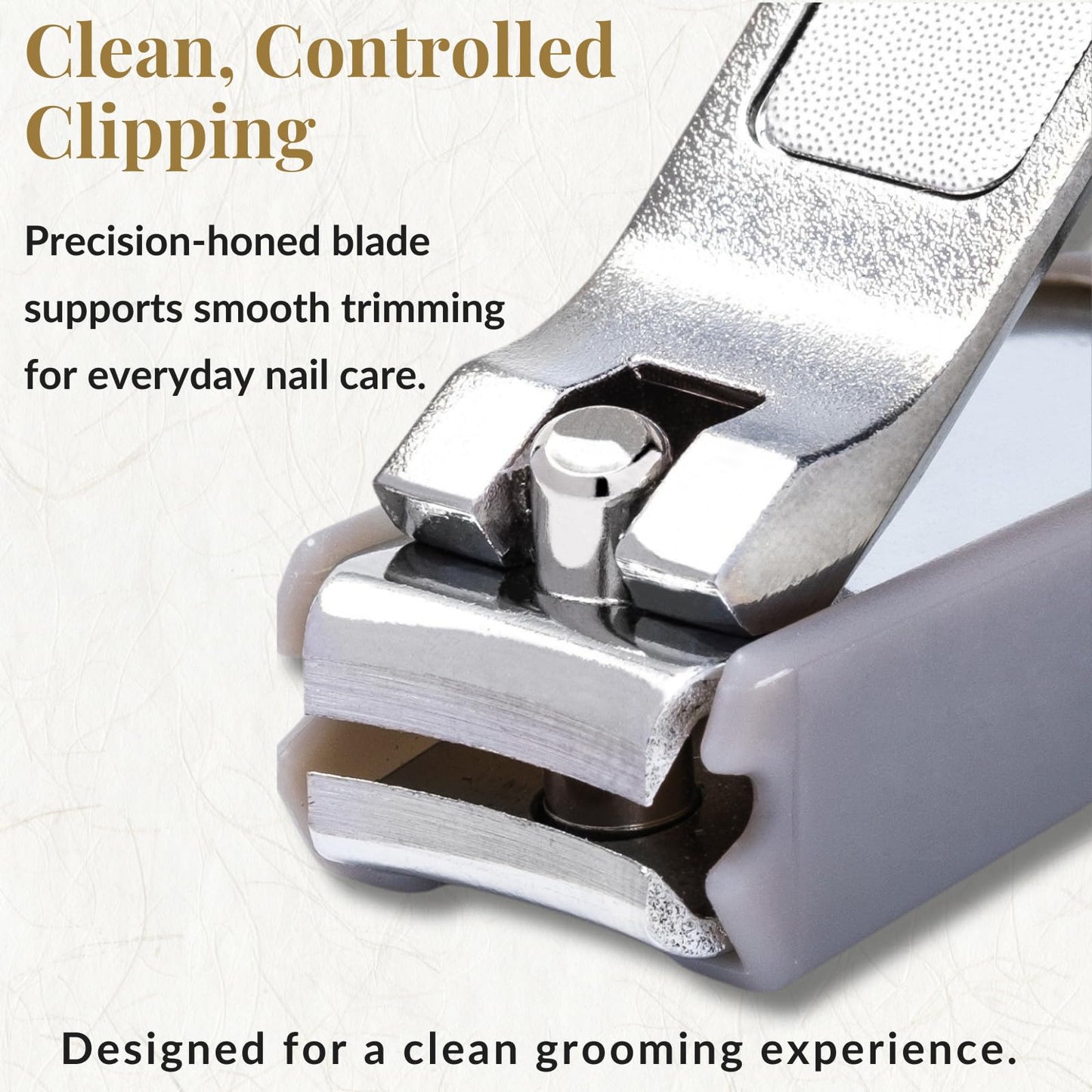 Wablade Japanese Nail Clippers, 2.8 Inch, Made in Seki Japan, Curved Carbon Steel Blade, Built-in Catcher & Nail File, Clean Controlled Trimming for Fingernails & Toenails (Toyotomi Hideyoshi)