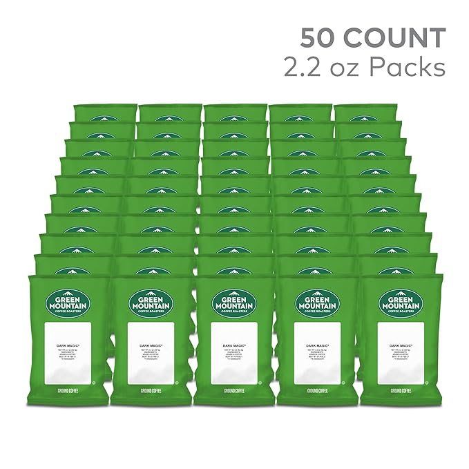 Green Mountain Coffee Roasters Dark Magic, Keurig Fractional Packs, 50 Count, 2.2 oz.