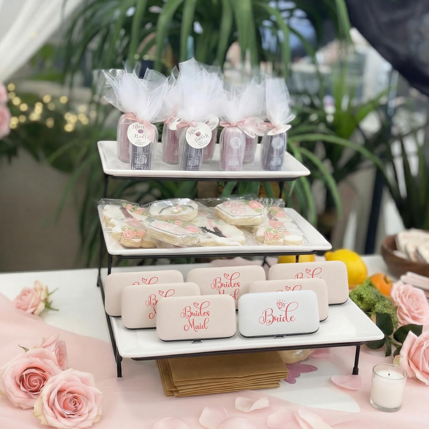 Lanties 8 Pack Bridesmaid Proposal Gifts 7 in 1 Manicure Set Gifts for Women 1 Bride Stainless Steel Nail Clipper Set 7 Bridesmaid Manicure Sets for Bridal Shower Wedding Bachelorette Party Favors