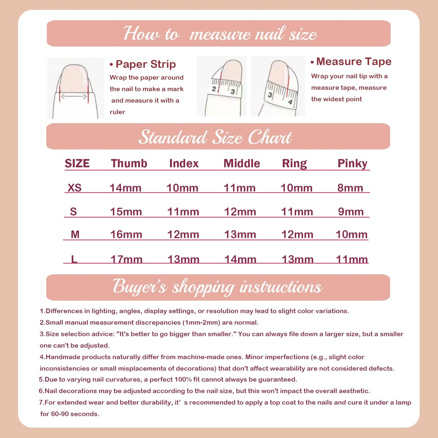 Handmade Square Press On Nails, French Tip Long, Rhinestone Pearl Ombre Nude for Women Gift, Reusable Stick On Fake Kit With Glue (NudePearl, S)