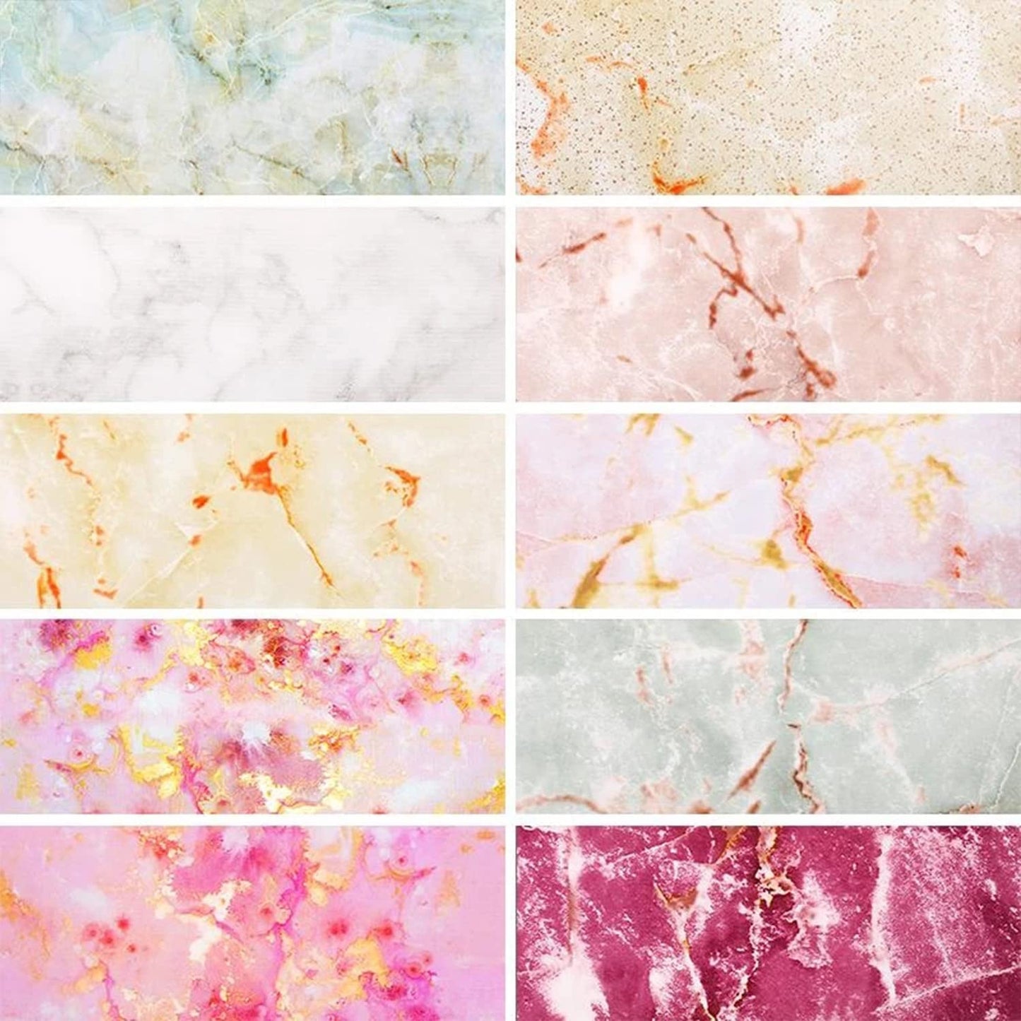 Nail Foil Transfer, DANNEASY 20 Roll Marble Nail Foils Starry Sky Holographic Naisl Art Stickers Decal Iridescent Foil for Nails Design for Women Girls