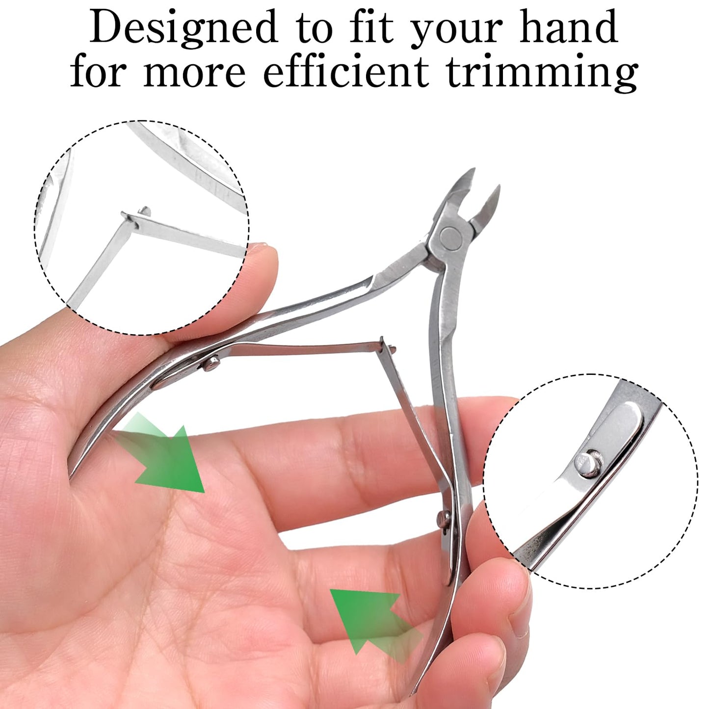 LECEHIVO 24 Pcs Cuticle Trimmer Stainless Steel Nail Edge Cutters Nippers Dead Skin Remover Care Clippers Manicure Pedicure Nipper Tools Bulk for Fingernails and Toenails