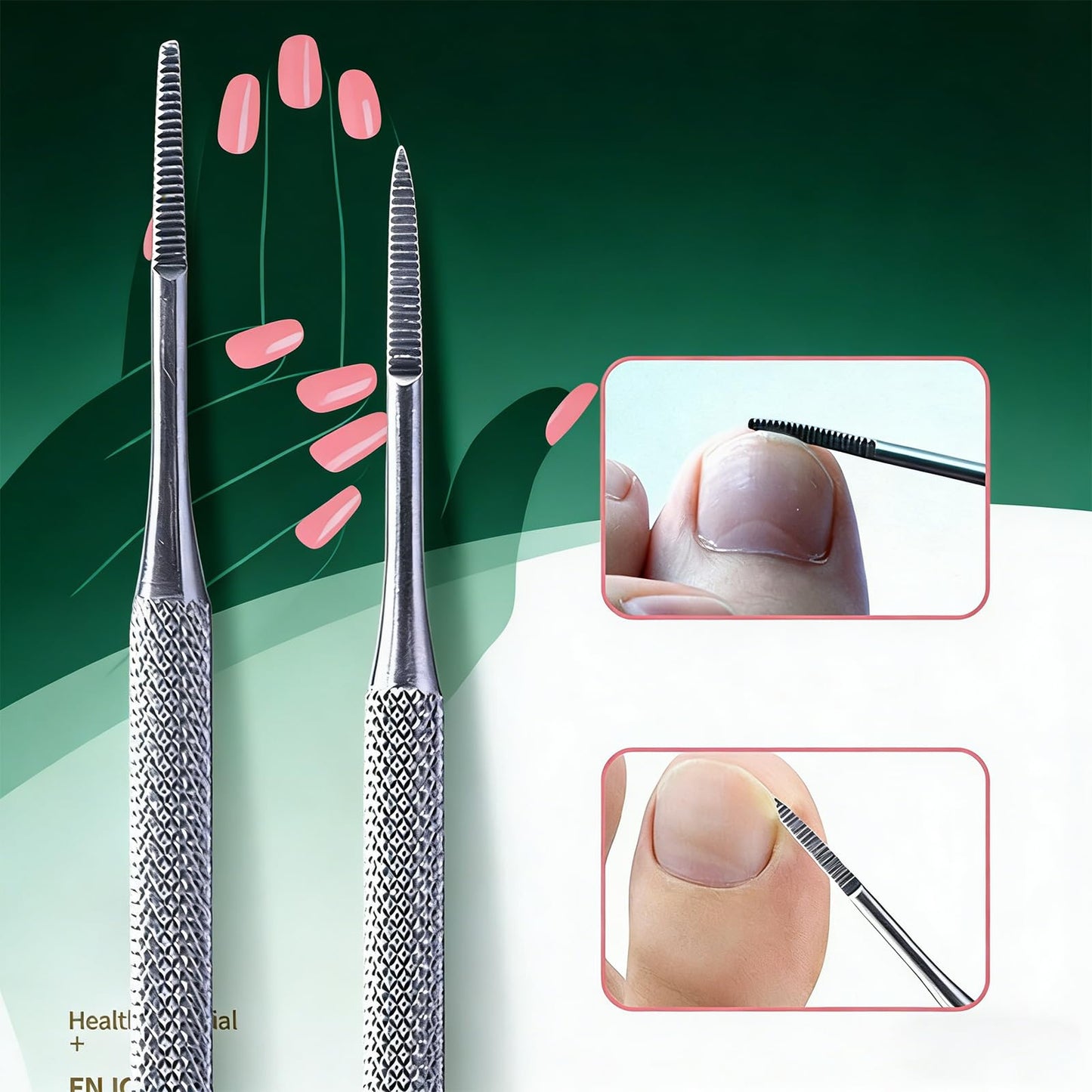 tituouou Professional Ingrown Toenail Treatment Set with Breathable Ingrown Toenail Strips,Ingrown Toenail Removal Kit,Curved Toenails Corrector Patch, Ingrown Toenail Corrector Tool Set for Home Use