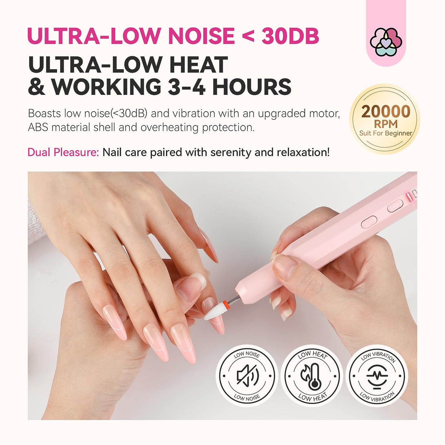 SAVILAND U V Light for Nails + SAVILAND Cordless Nail Drill Kit
