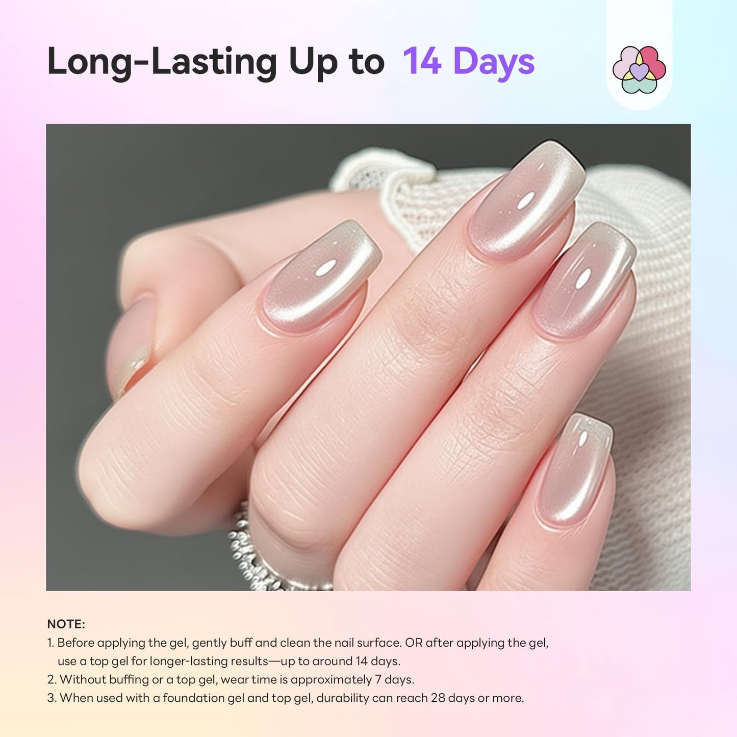 SAVILAND Glassy Cat Eye One-Step Gel Polish Kit: 5-In-1 Jelly Silver Magnetic Gel Nail Polish with Fast Curing Mini U V Nail Lamp Magnet CatEye Nails Home Easy To Use Women Gift 15ML Travel