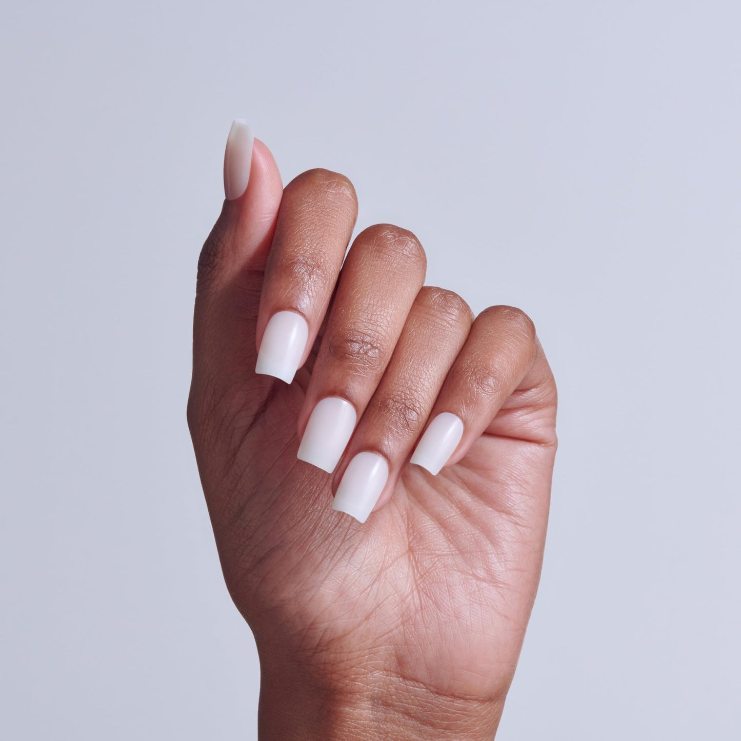 Kiss PROFESSIONAL, Press On Nails, Nail glue included, 'Ordinary Life', White, Short Size, Square Shape, Includes 140 Nails, 3g Glue