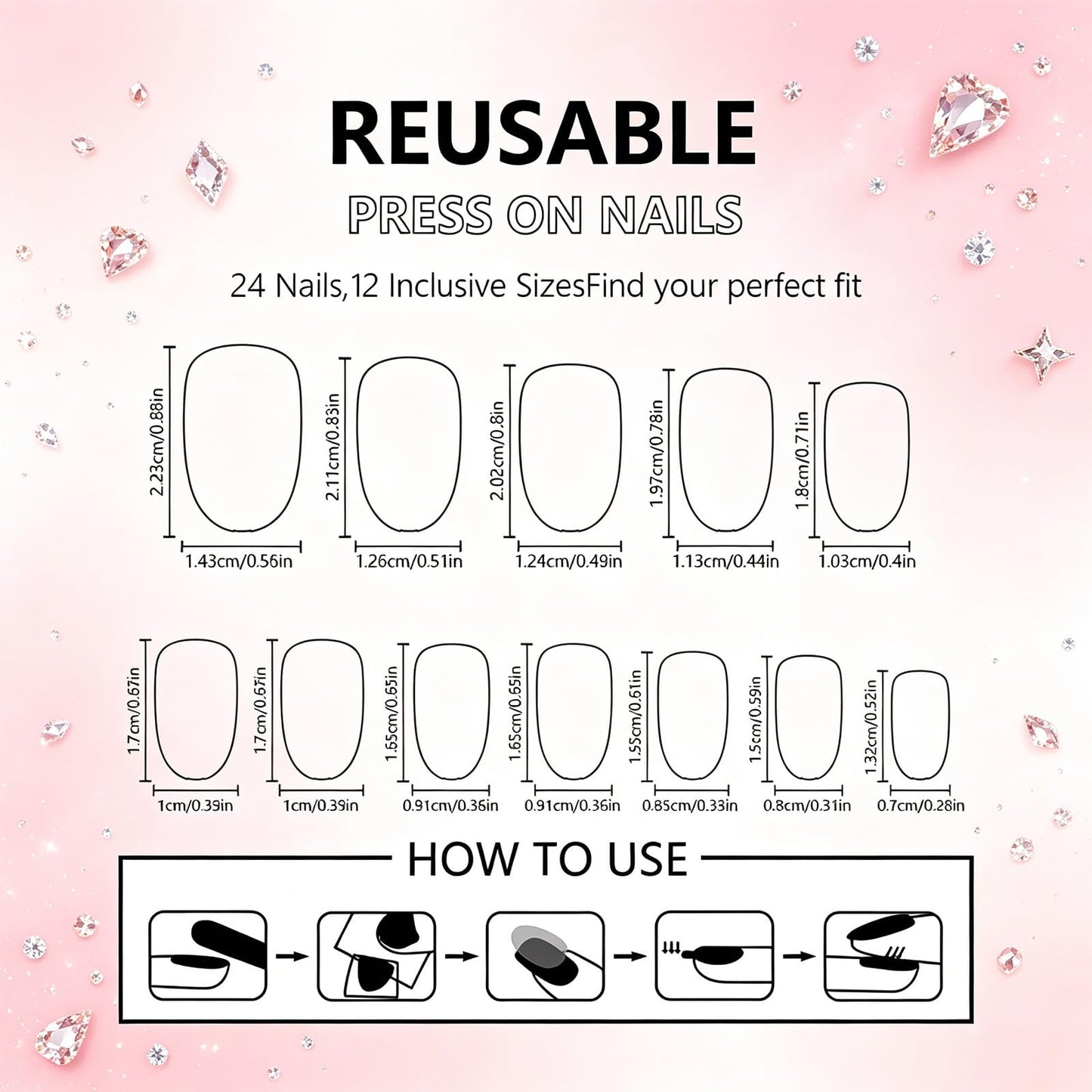 Cute Fish Press on Nails With Ocean Design, Glossy Colorful Striped Fake Nail, Medium Oval False Nails Starfish Glue on Nail, Beach Stick on Reusable Acrylic Fingernails for Women Summer Daily Wear