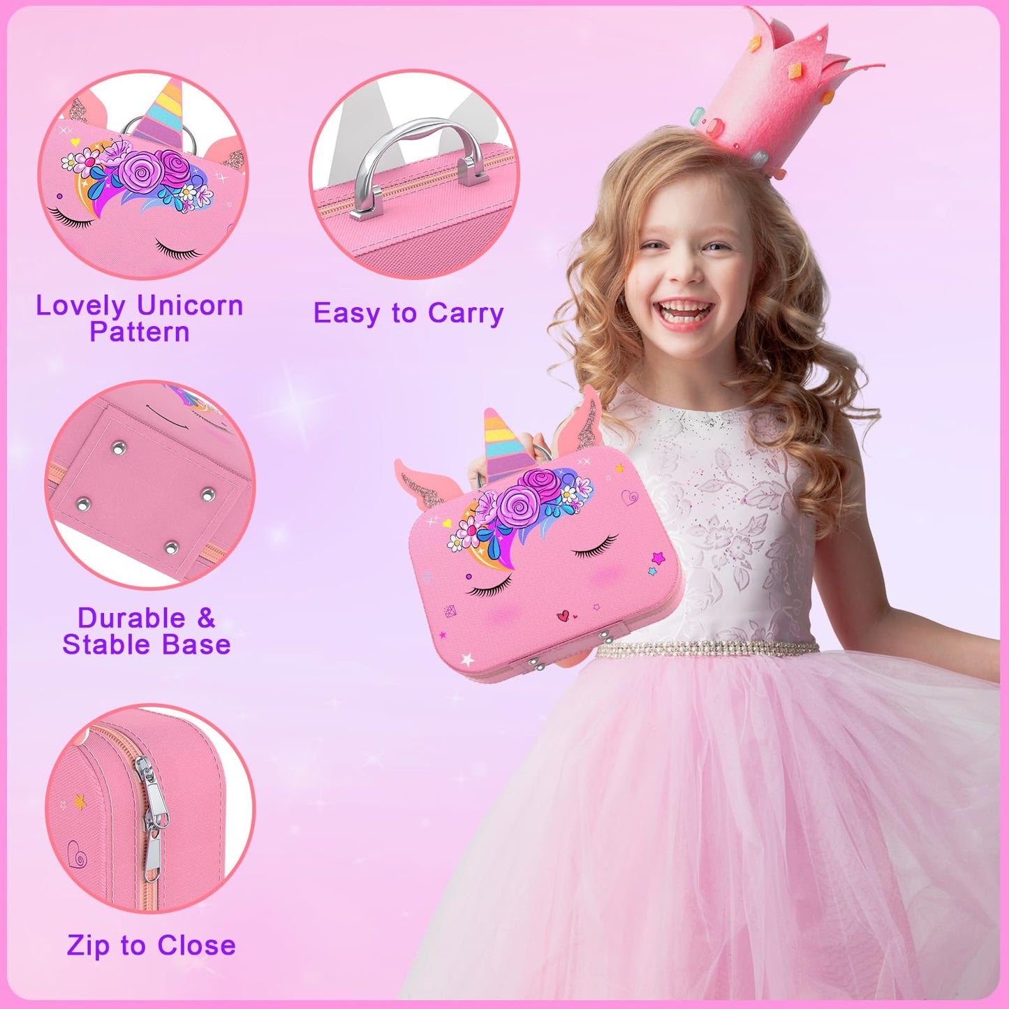 Kids Nail Polish Set for Girls, Non-Toxic Quick Dry Nail Art Salon Kit with Nail Dryer and Peelable Nail Polish,Ideal Gift Toys for Girls Age 6-12