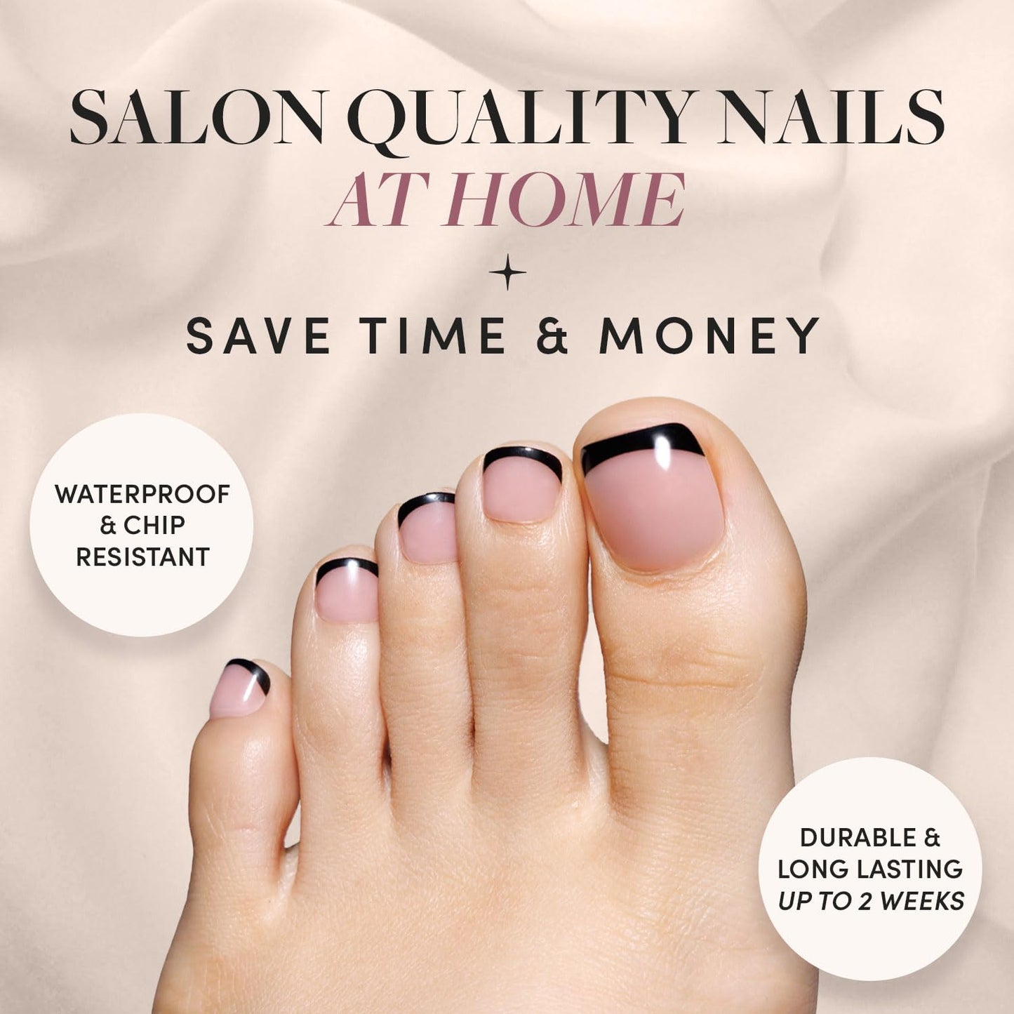 Glamnetic Press-On Nails Bundle - Azure Blue & Hailey | Bright Blue Short Round Fake Nails | Glazed Short Almond False Nails | Reusable, Salon-Quality Nail Kits