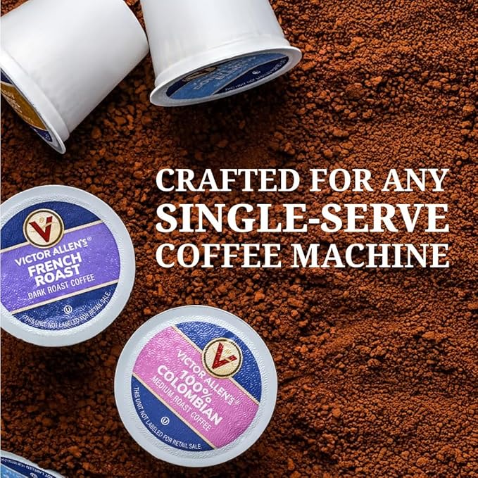Victor Allen's Coffee Sweet and Salty Caramel Flavored Cappuccino Mix,Serve K-Cup Pods for Keurig K-Cup Brewers Brewers (Packaging May Vary),42 Count (Pack of 2)