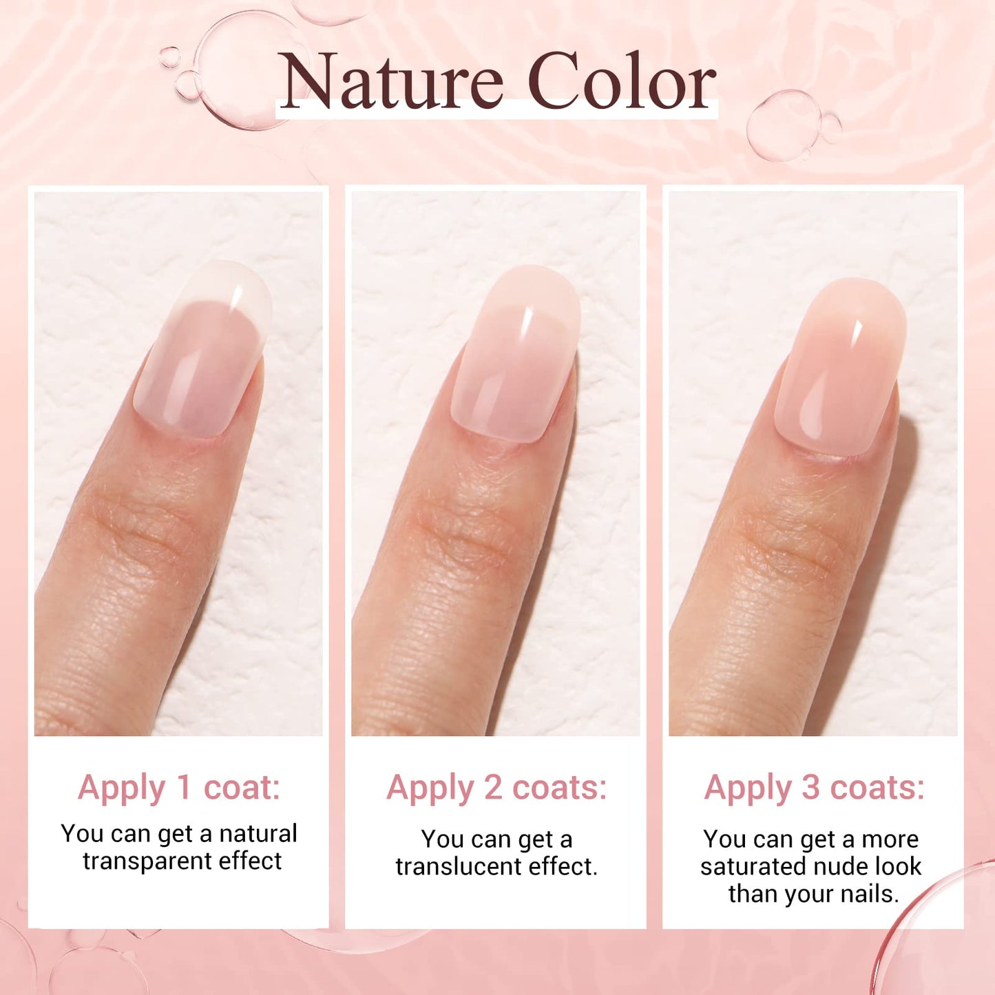 AZUREBEAUTY Dip Powder Nail Kit, Jelly Translucent Milky White Sheer Pink Nude Neutral Clear 8 Colors, Dipping Powder Liquid Set Added Matte Top Coat with Nail Sticks French Nail Art Manicure Salon