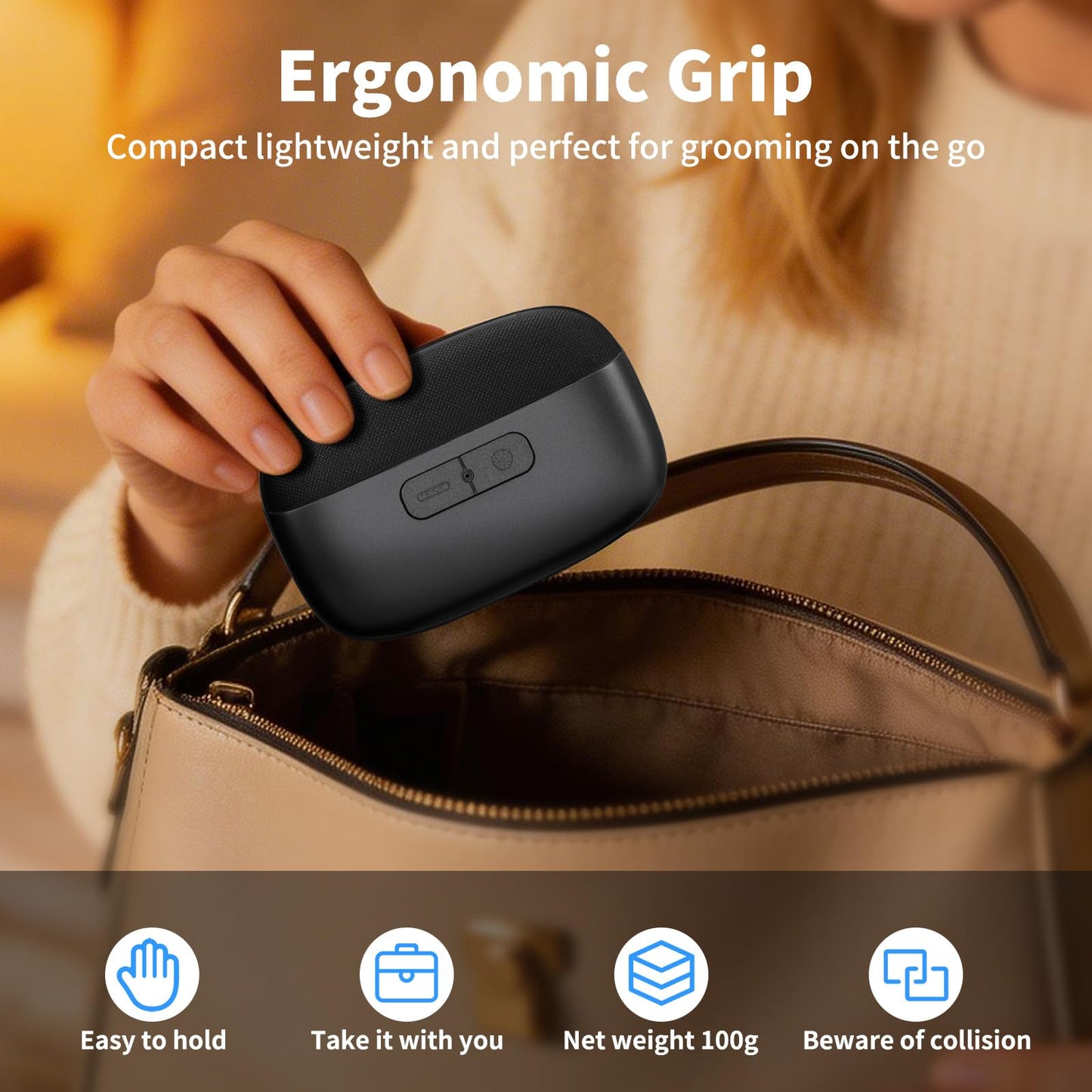 2026 Upgraded 3-in-1 Electric Nail Clipper. Safe auto Trimmer with LED, Clipping Storage & USB-C. Whisper-Quiet, Mess-Free Nail Care for Seniors, Kids & Adults. Ideal for Travel & Home(Black)