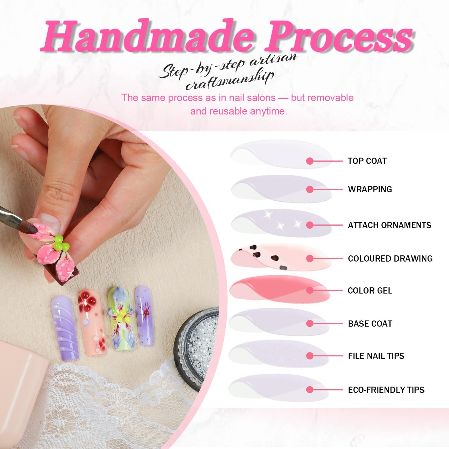 Brown Tortoise & Leopard Press On Nails 10pcs, Handmade Luxury Long Almond Acrylic Nails with 3D Flowers, Gold Chain Accents & Rhinestones, Trendy Brown Gradient Fake Nail Set – Appife