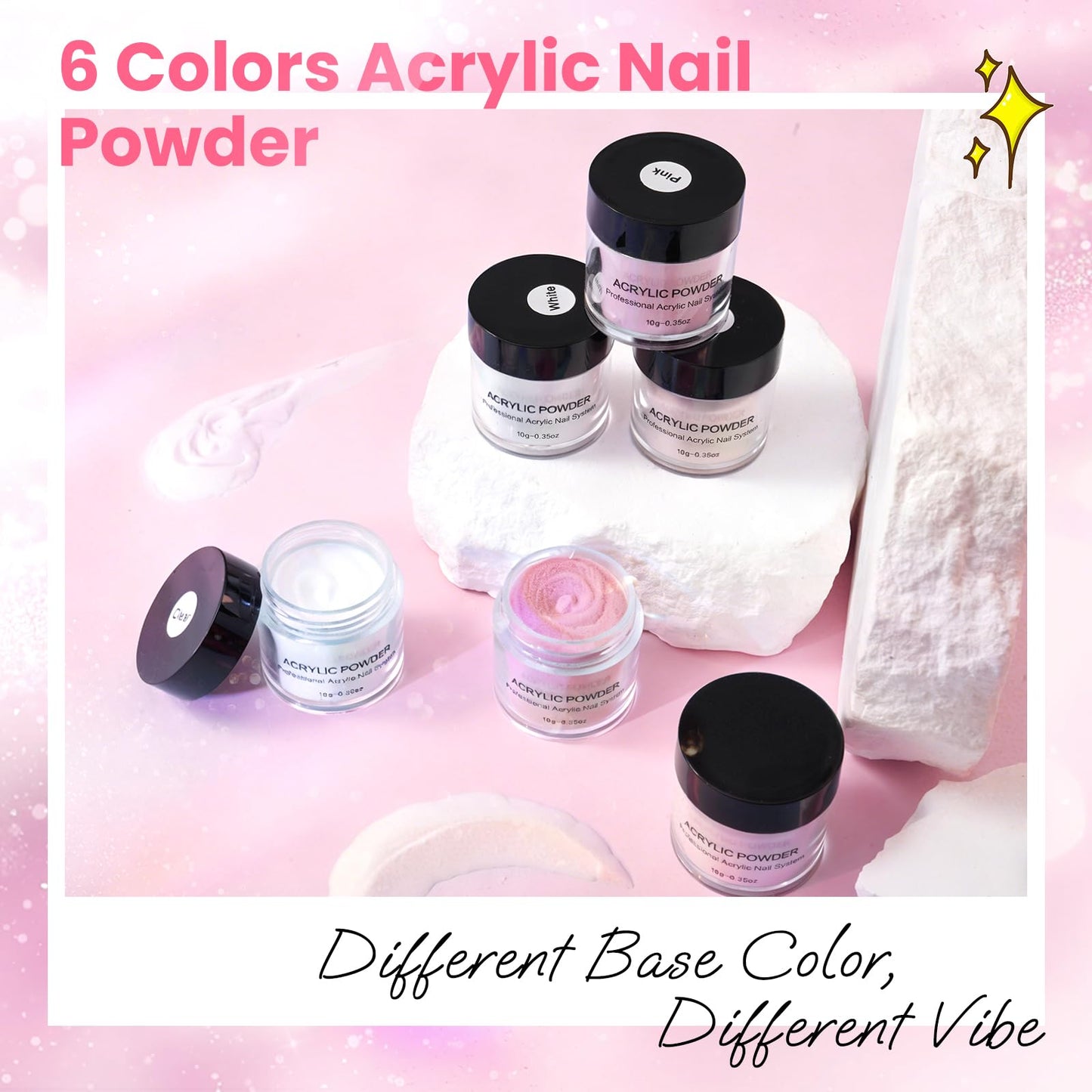 Nail Kit for Beginners with Everything: Professional Acrylic Powder Liquid Set with Drill U V Light Practice Finger in Cosmetic Bag for Women Salon Home (Double-Layer Pink)