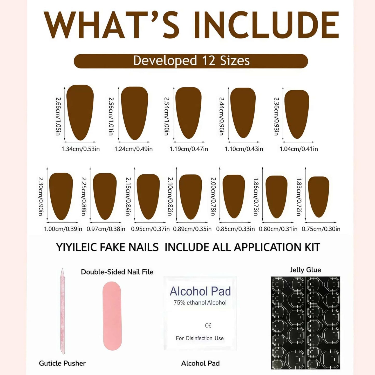 Almond Press on Nails Medium White Fake Nails Lace Print Designs with 3D Rhinestones Bowknot Glue On Nails Cute Acrylic Press on Tips Full Cover Stick on Nail Reusable Manicure for Women 24 Pcs