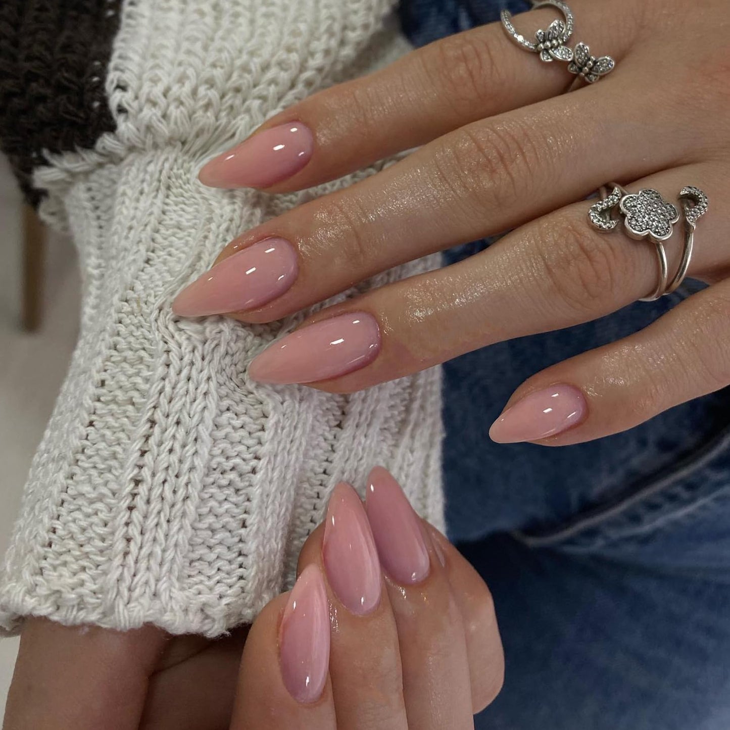 KXAMELIE Light Pink Press on Toes Short Square &Pastel Pink Press on Nails Medium Almond For Beach Party Daily Decoration in 72 PCS