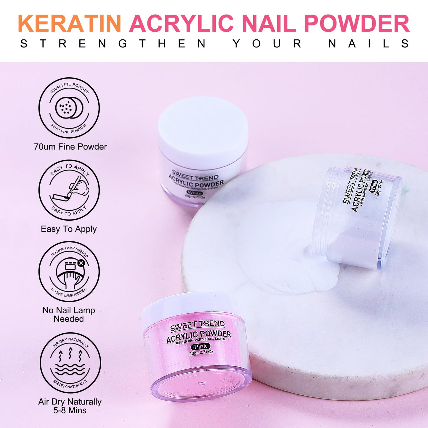 Acrylic Nail Kit for Beginners: Professional Acrylic Powder Set with Everything for Starter Gel Nail Polish U V Light Nail Drill Full Tools Decoration for Home Salon Women