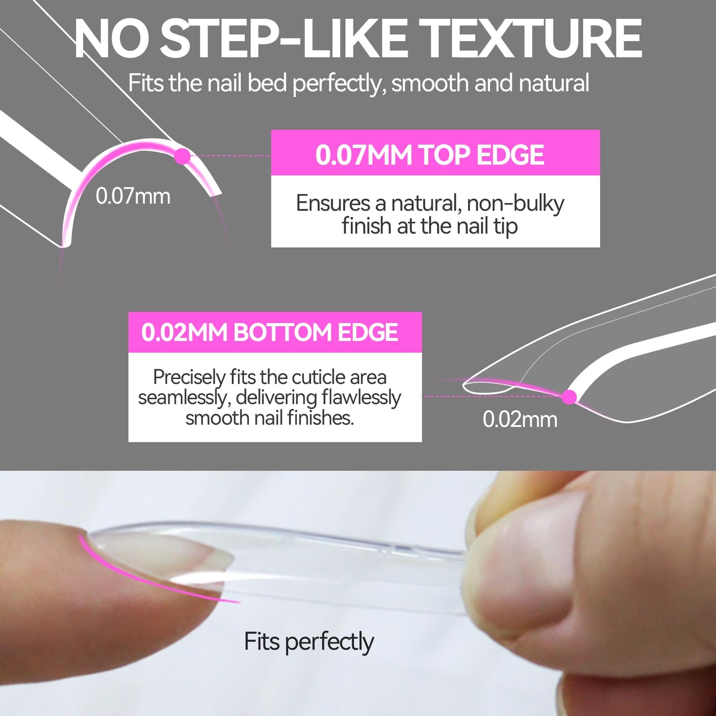 ESUOHYM 180 Pcs Sandwich Nail Forms Reusable Quick Nails Extension Mold for Builder Poly Gel,15 Sizes Bulider Dual Forms with Almond Shape Guide Lines Nail Art Tools Salon Home (Clear Oval)