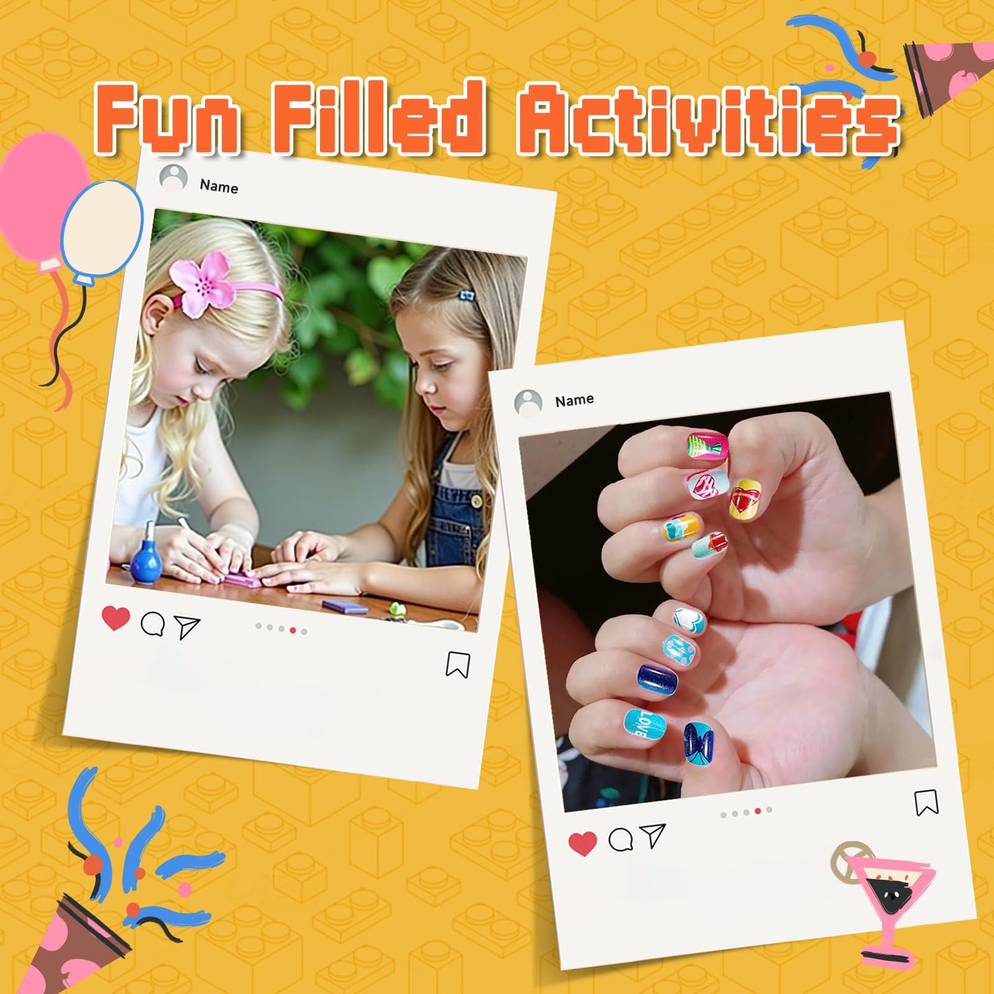 240PCS Kids Press on Nails with Glue Cute Pre glue False Nails for Children Girls Long lasting Quick Stick on Full Cover Acrylic Nail Kit for Girls Kids Gift DIY Nail Art Decor (Candy Unicorn)