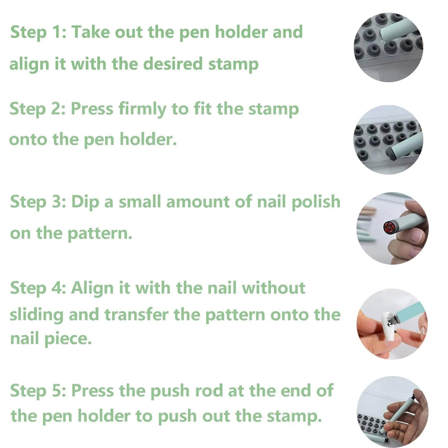 Nail Art Pens Set - 36PCS Nail Art Stamp Pen Kit for DIY Nail Stamping Designs, Nail Art Stamps and Polish Stamping - Includes Nail Art Stamp Pen for Unique Designs - Ideal for Nail Art Enthusiasts