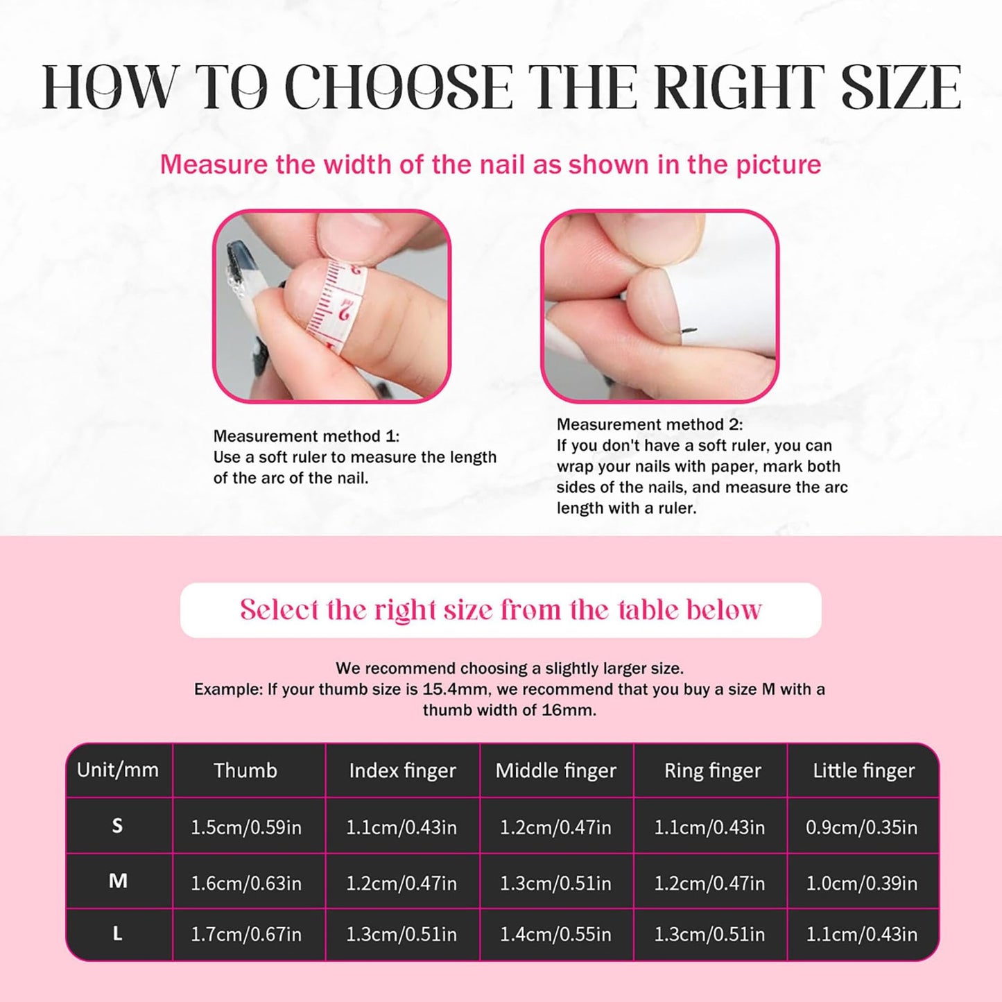 10Pcs Handmade Press on Nails Rhinestone French Tip Fake Nails Long Stiletto False Nails with 3D Designs Luxury Glue On Nail Full Cover Stick on Nail for Women Manicure (Size M)