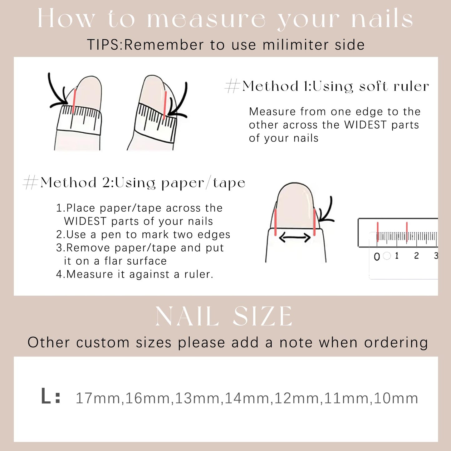 CUZIAM Press on Nails White French Tip Medium Almond Handmade, 5D Charms Cute Bow Design Glossy Nude Pink Fake Nails Stick on Nail XL, Full Cover Reusable False Acrylic Nail Manicure for Women-14pcs,L
