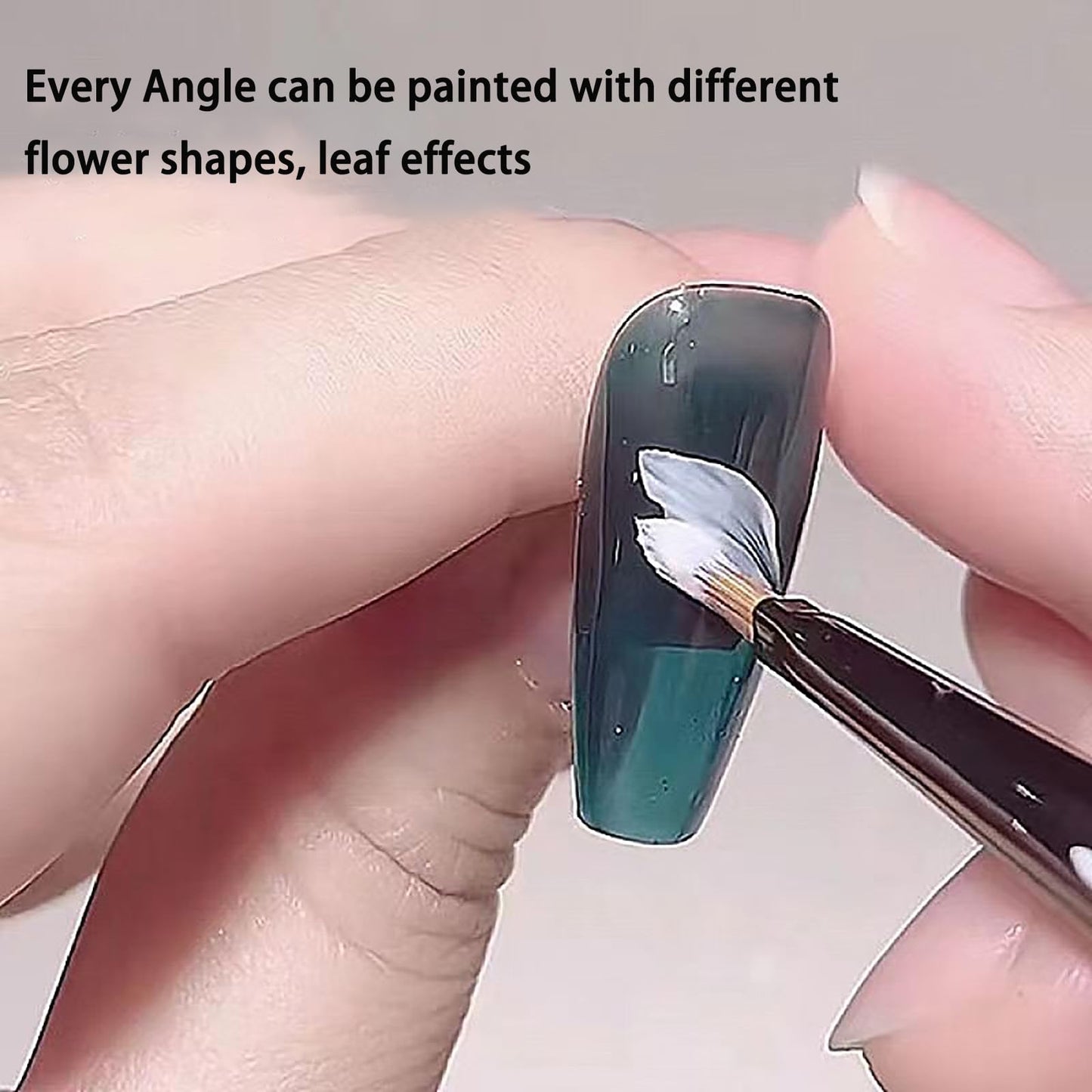 1 PACK Professional Nail Art Detail Brush, Fine Liner Brushes for Floral Design,Nail Brush for Drawing Petals and Butterflies (SHB)