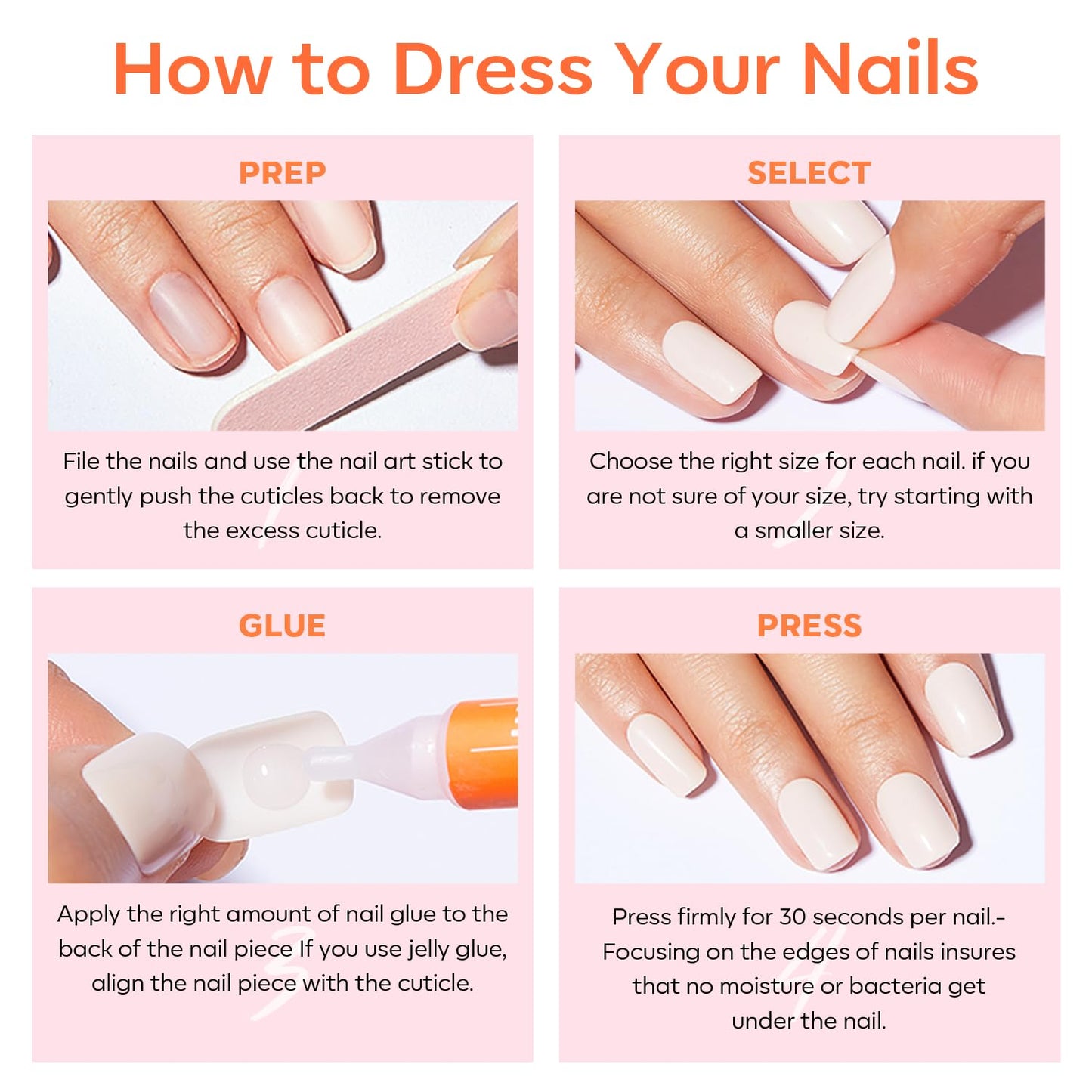 Modelones Red Press on Nails for Women, Fall Halloween Short Square Fake Nails, Reusable Nail Kit with Nail Glue Adhesive Tabs Mini Nail File, Nails Press Ons 32Pcs16 Sizes, Women Girl Gift