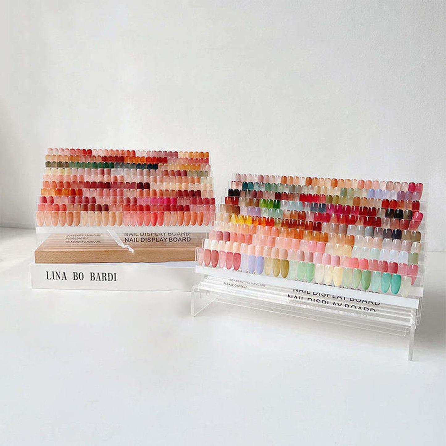 Acycoin2A 240 Color 10 Layers Nail Art Color Board Acrylic Gel Nail Polish Color Display Shelf Nail Plate Exhibition Color Test Card