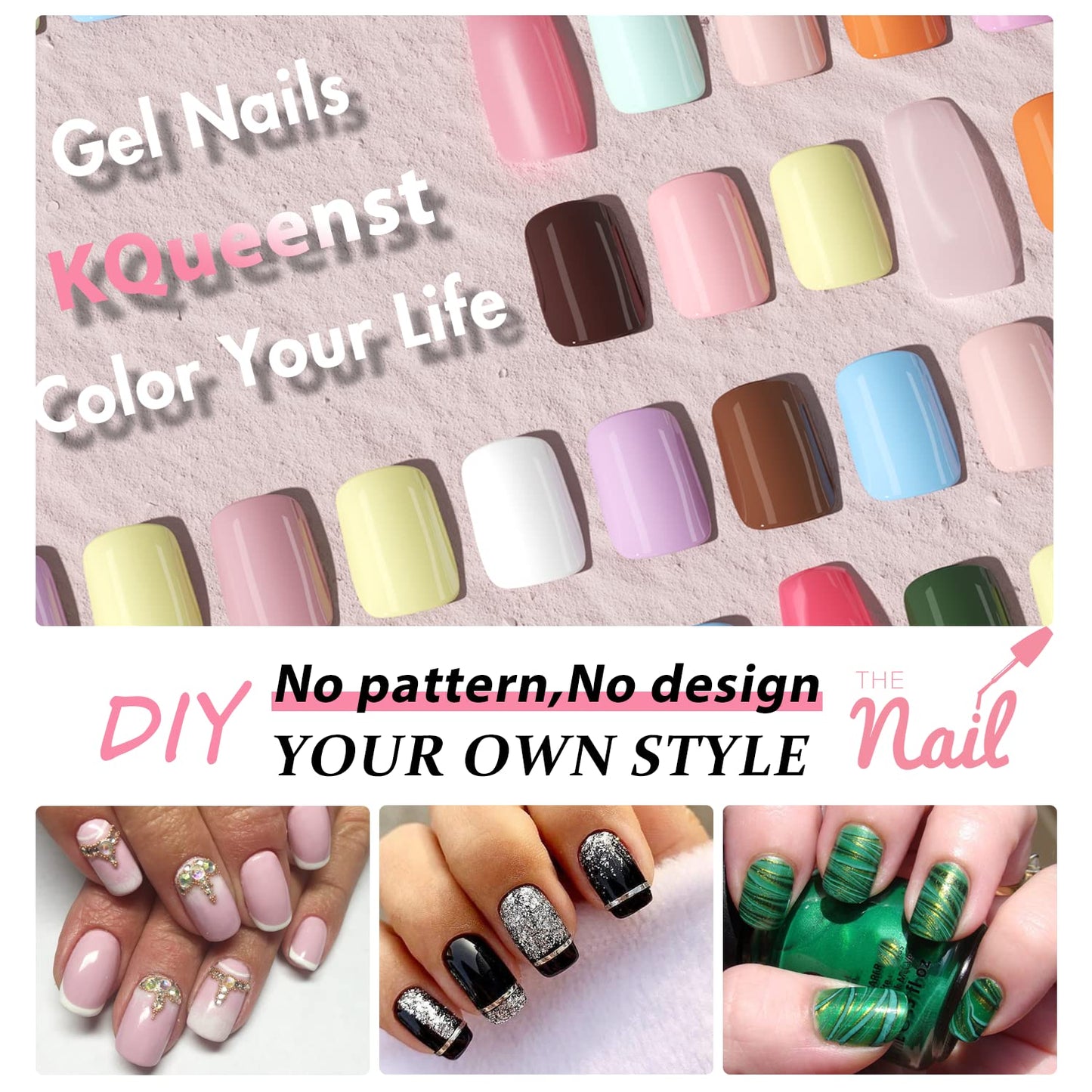 KQueenest Neon Green Press on Nails Short Square, Acrylic Fake Nails Short Coffin, Vibrant Solid Color Natural Small Stick on Nails for Women Daily Spring Summer Wear